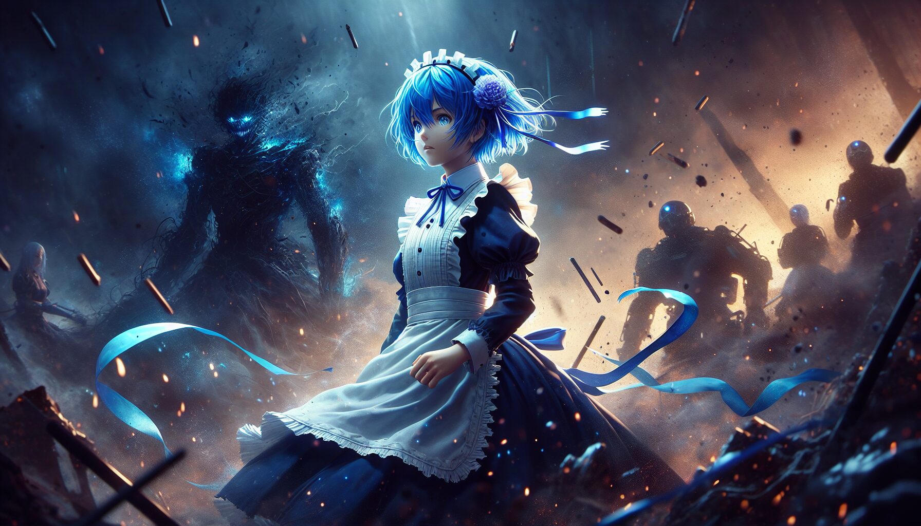 雷姆為保護眾人挺身而出被暴食擊倒