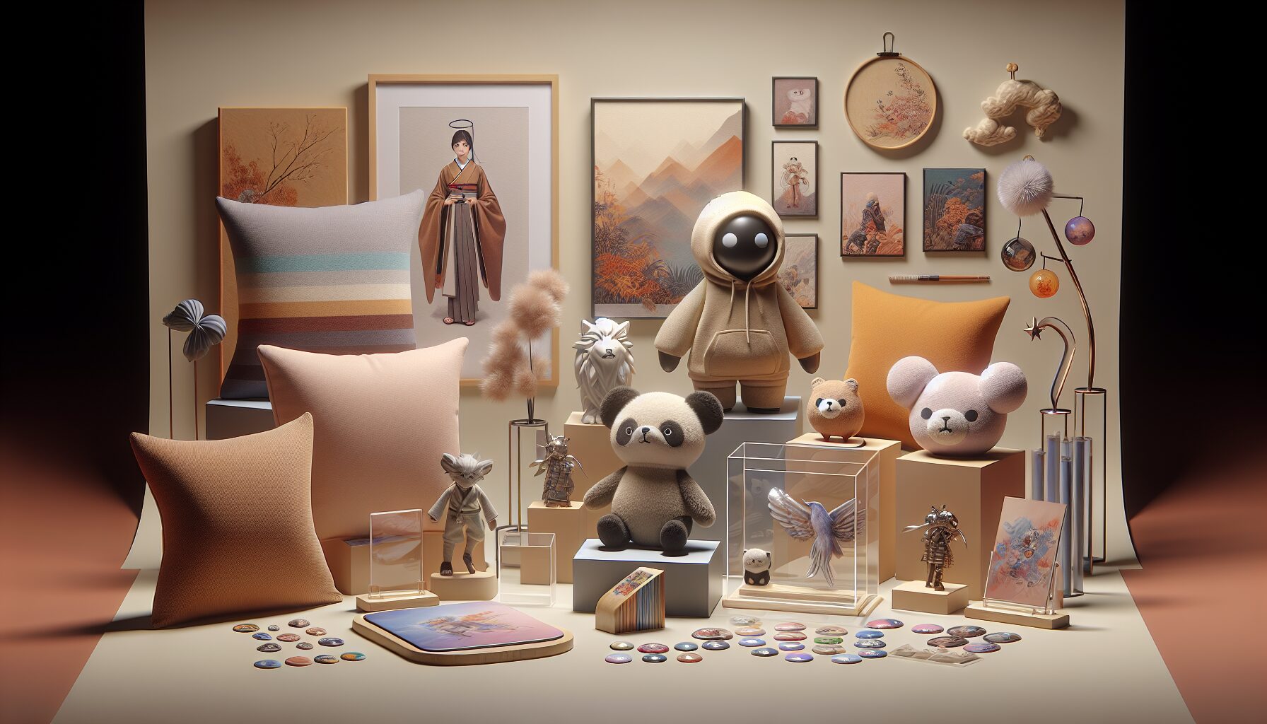 官方公開的米塔角色周邊示意圖