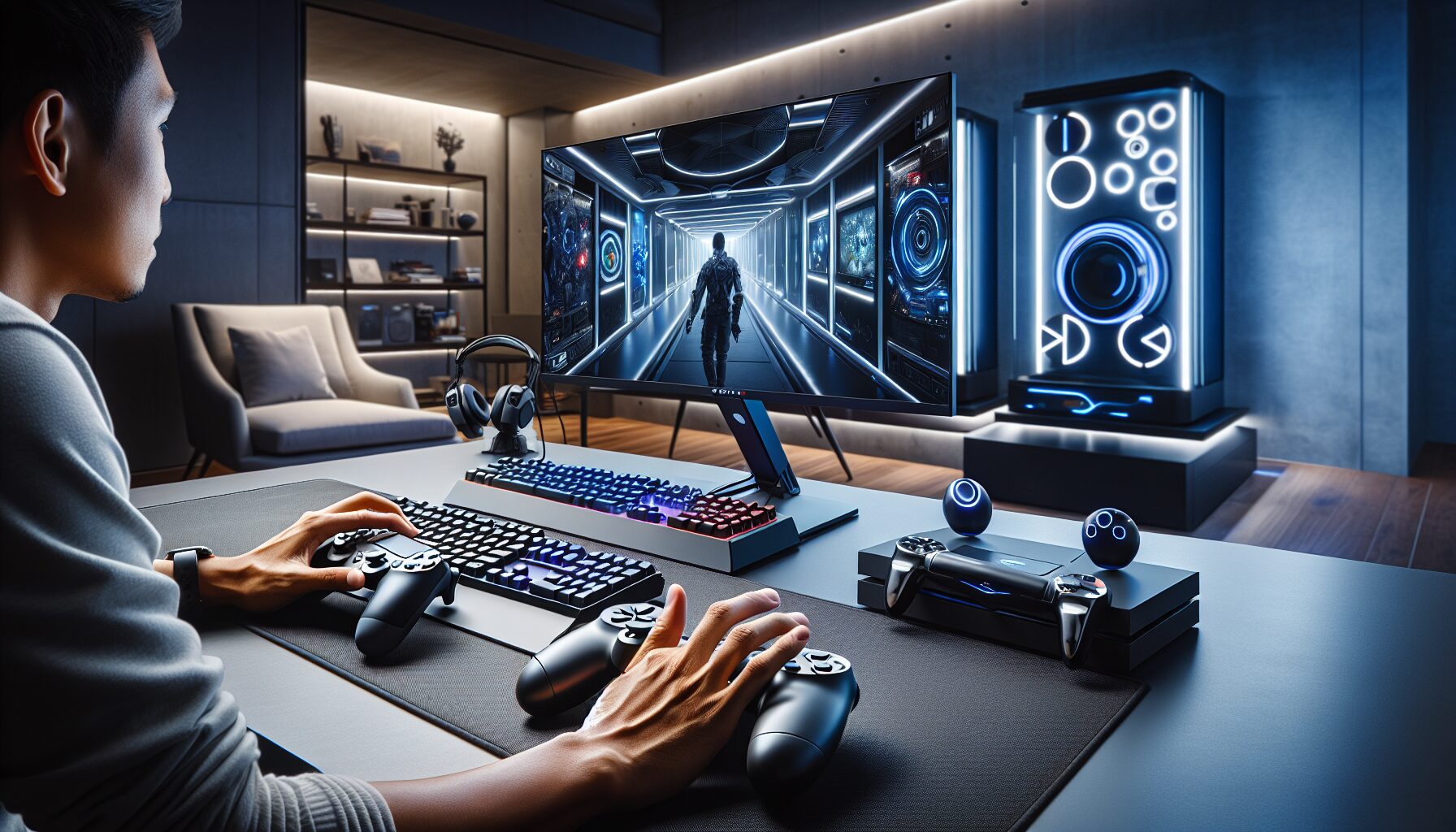 主機平台、Xbox/PlayStation示意