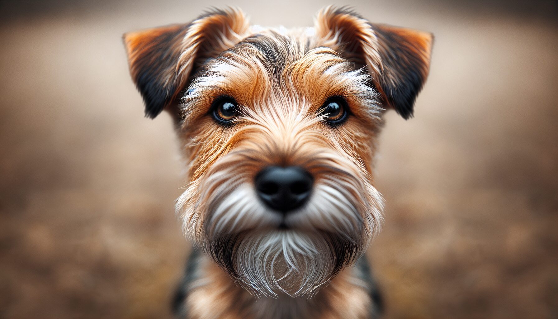 剛毛獵狐梗與主人互動玩耍的溫馨畫面