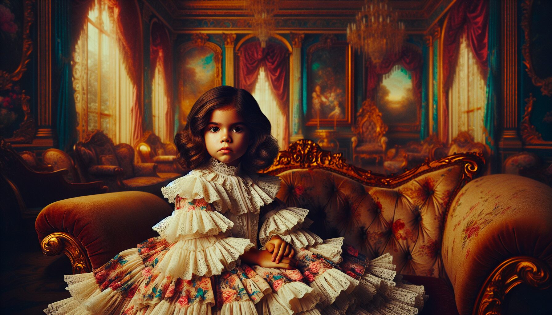 希婭公主與父皇克洛德對視名場面