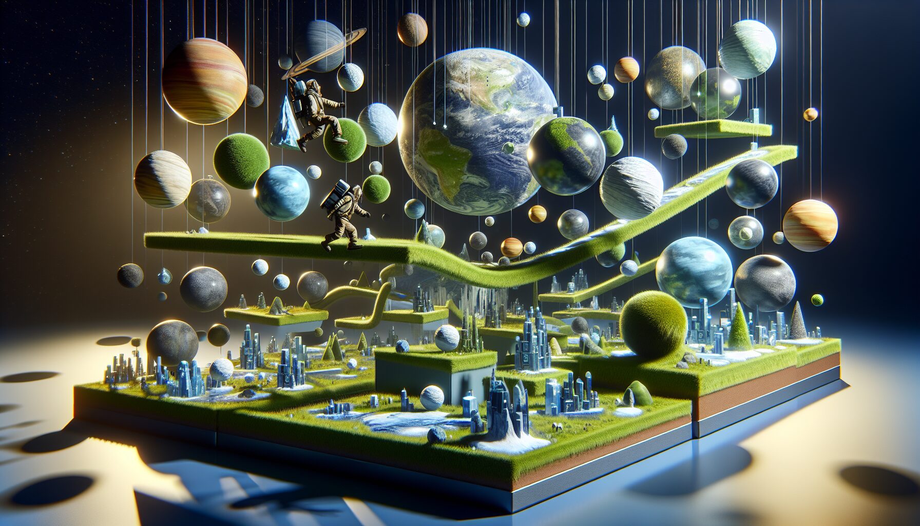 球體行星與銀河重力機制特色關卡實機圖