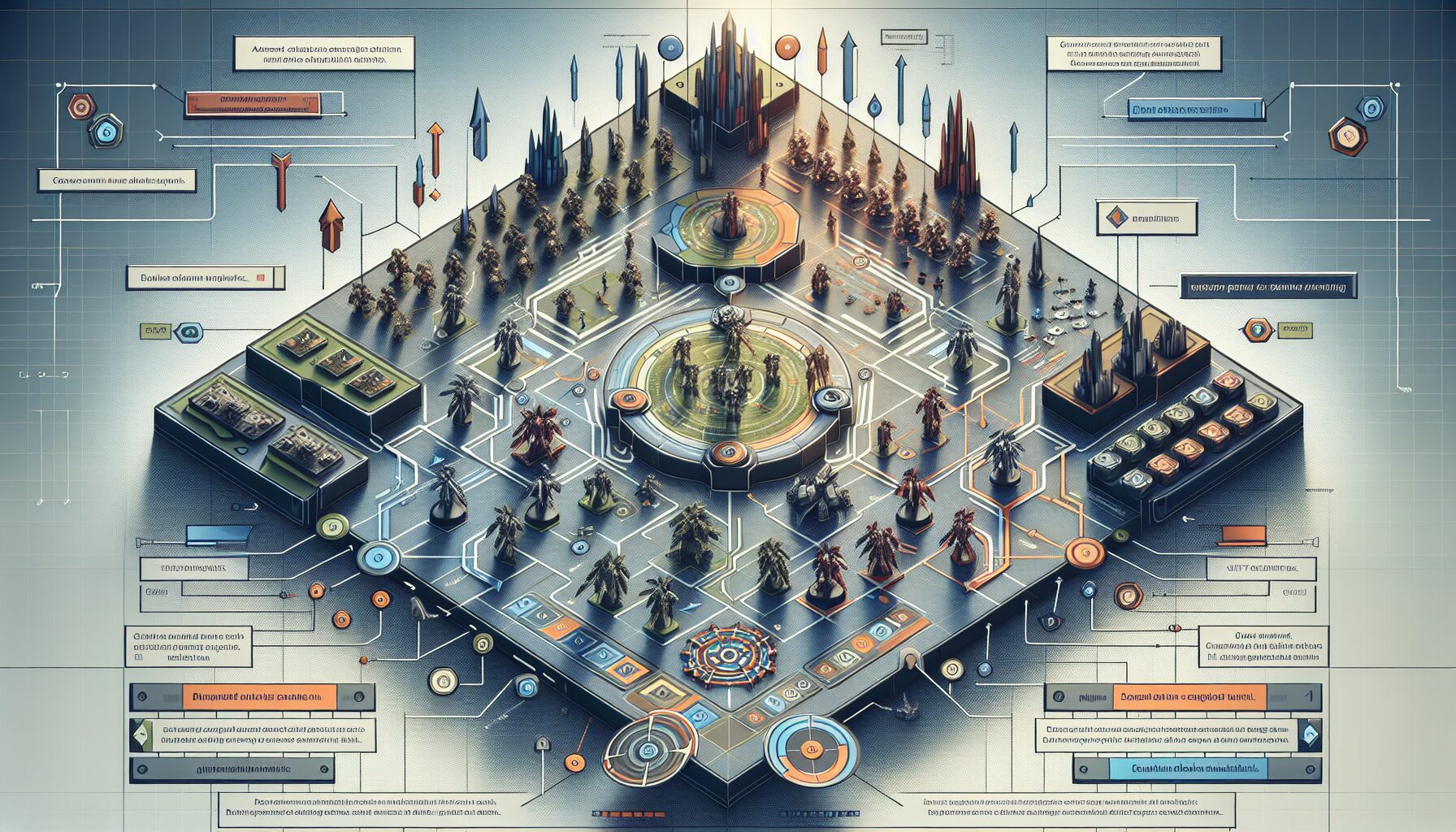 賽場上高手運營/裝備分配站位畫面