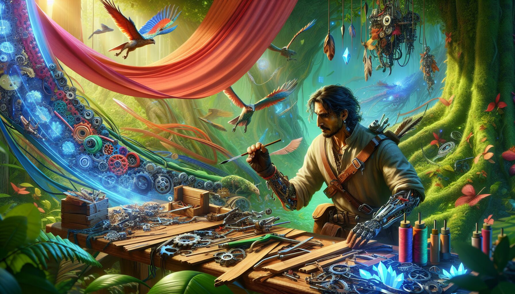 多種材料與武器的組合,展現餘料建造的戰術多樣性