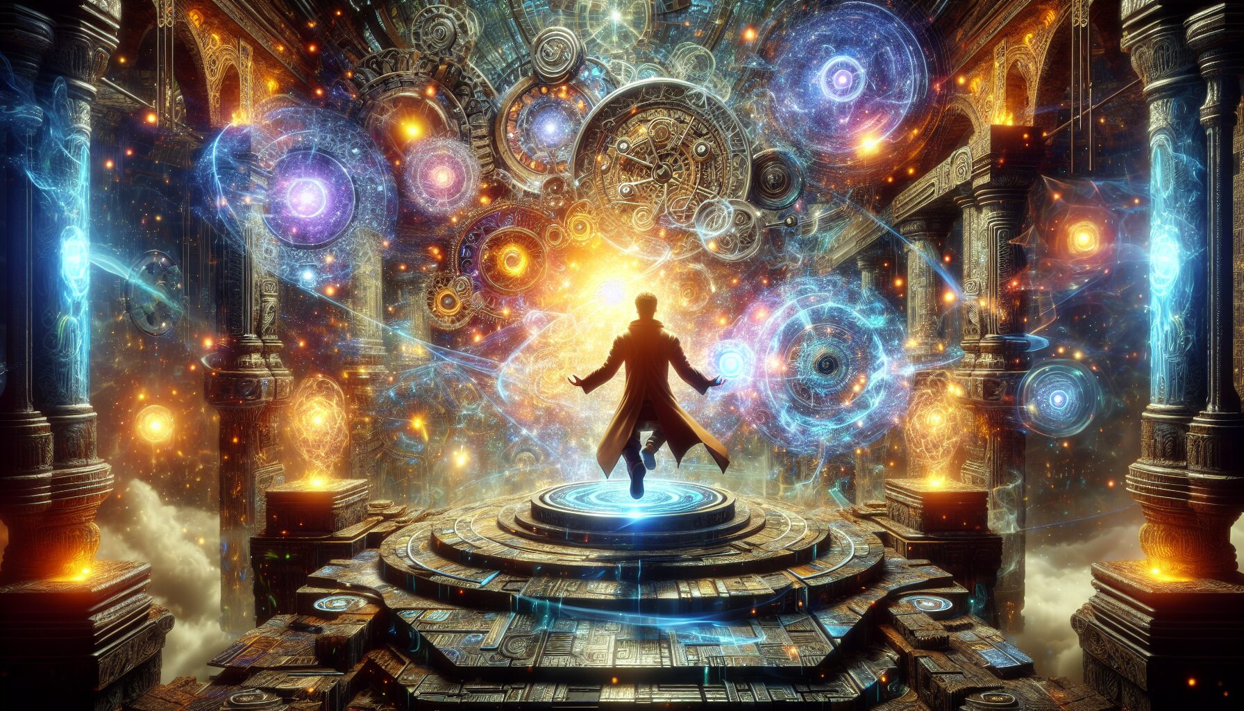 林克在地底迷宮中運用倒轉乾坤能力解謎與作戰