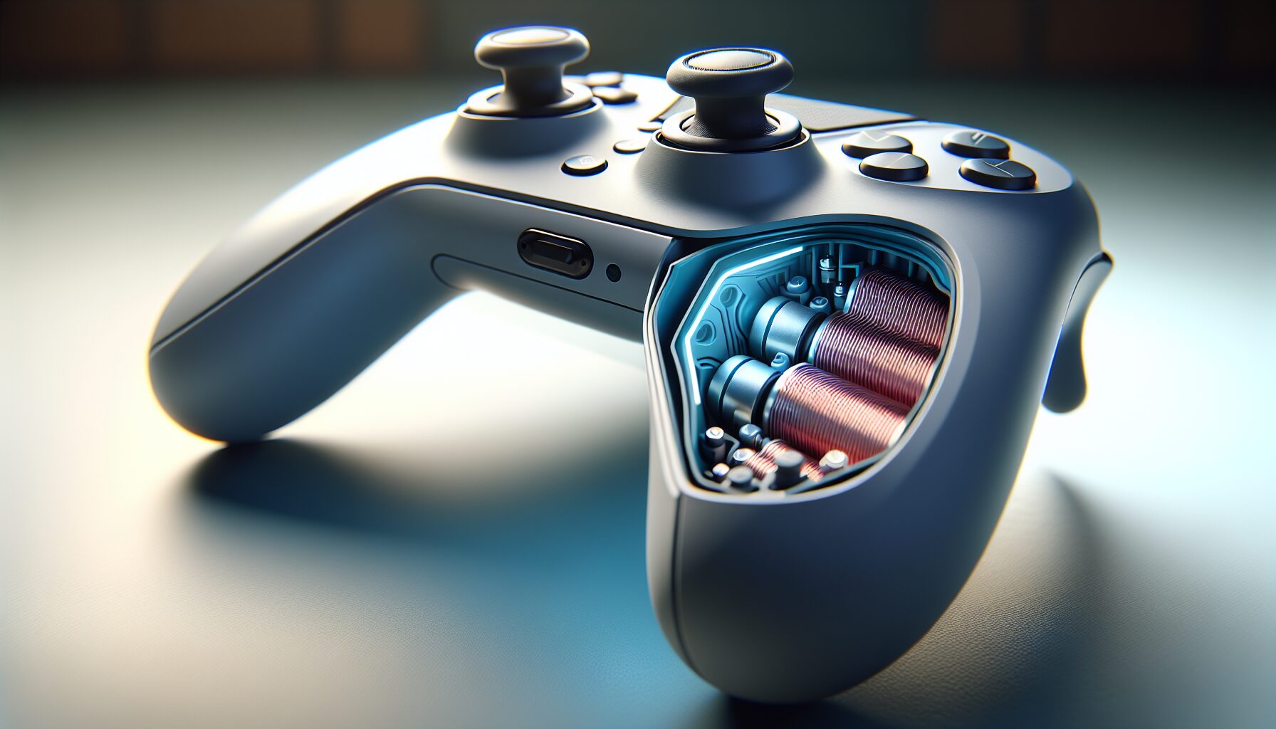 玩家雙手握持 DualSense 控制器操作實景