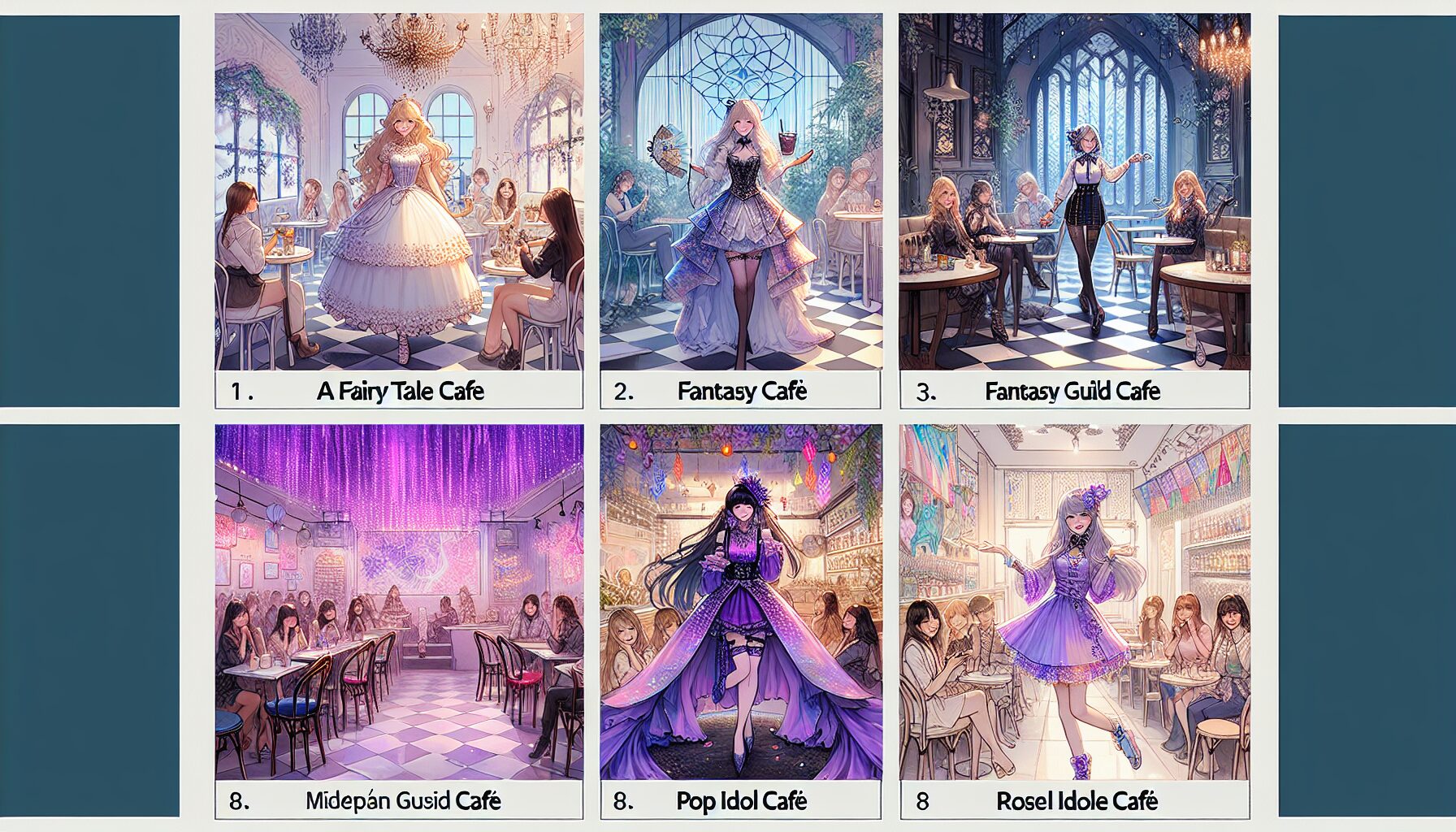 台北女僕咖啡廳店鋪環境拼圖