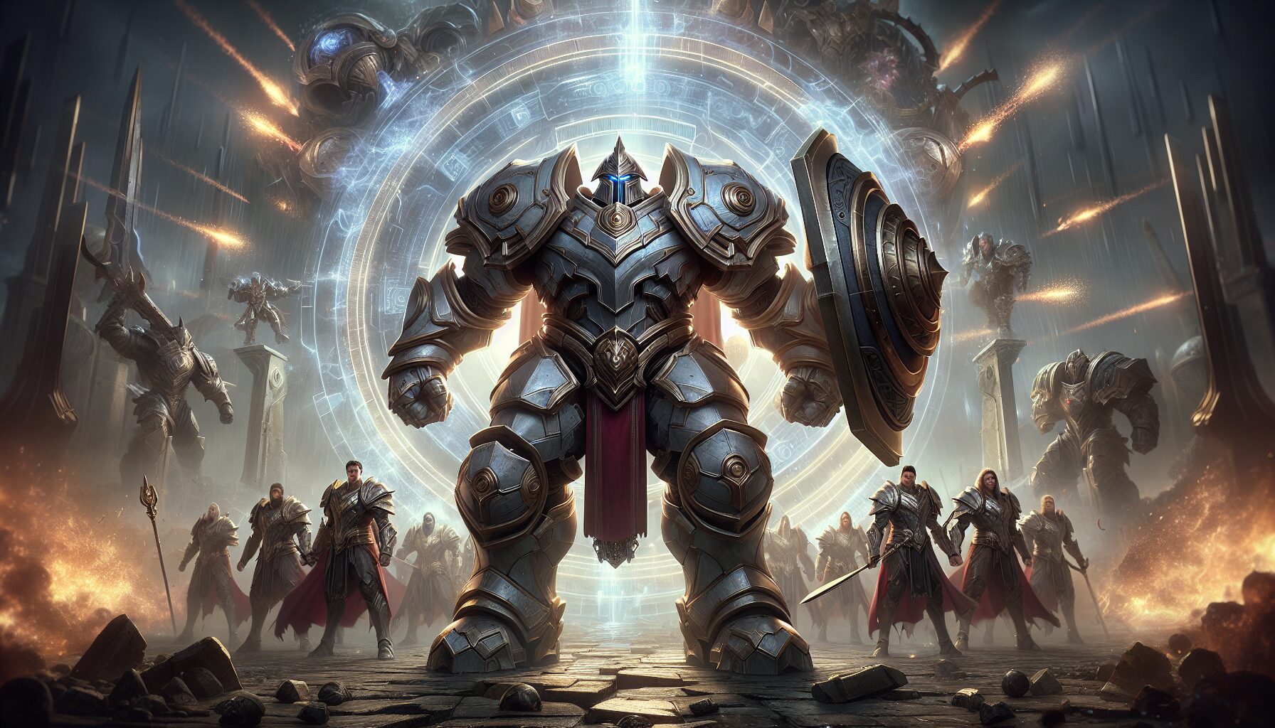 坦克職業代表英雄薩尼伯頓主視覺