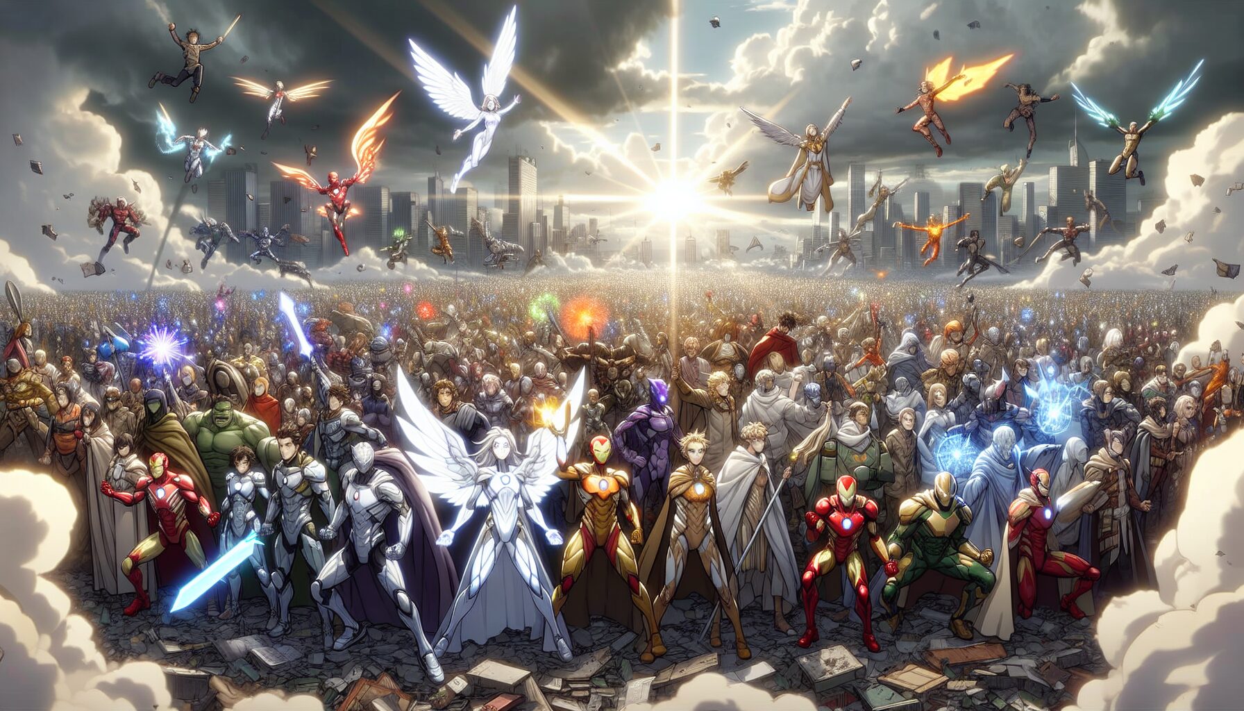 《一拳超人》第三季釋出的主視覺海報，埼玉與餓狼正面對決，昭示全面戰爭來臨