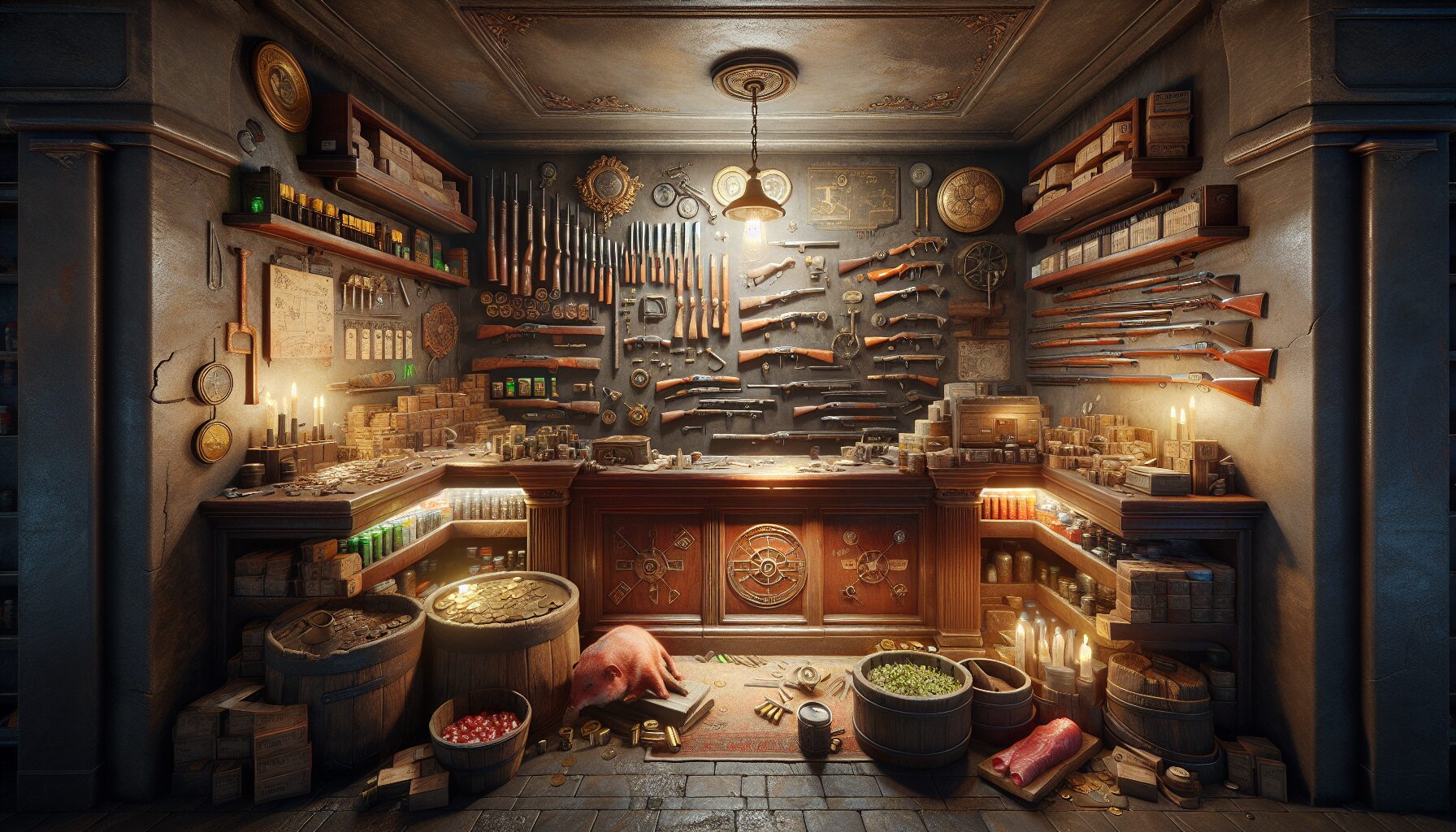 海森伯格工廠內部的敵人工廠實景，展現機械殭屍與蒸汽龐克風