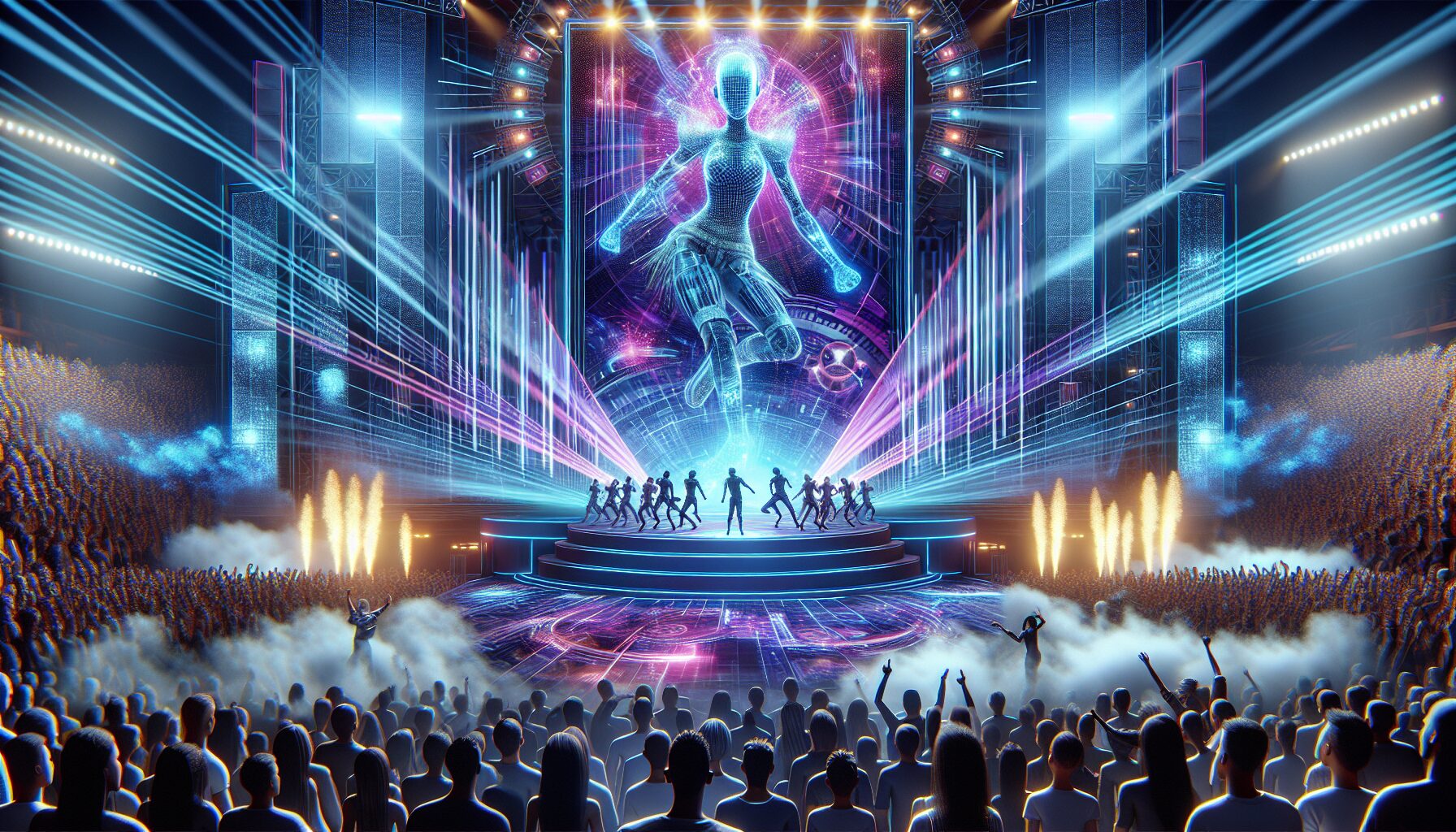 星街彗星3D演唱會舞台場景渲染