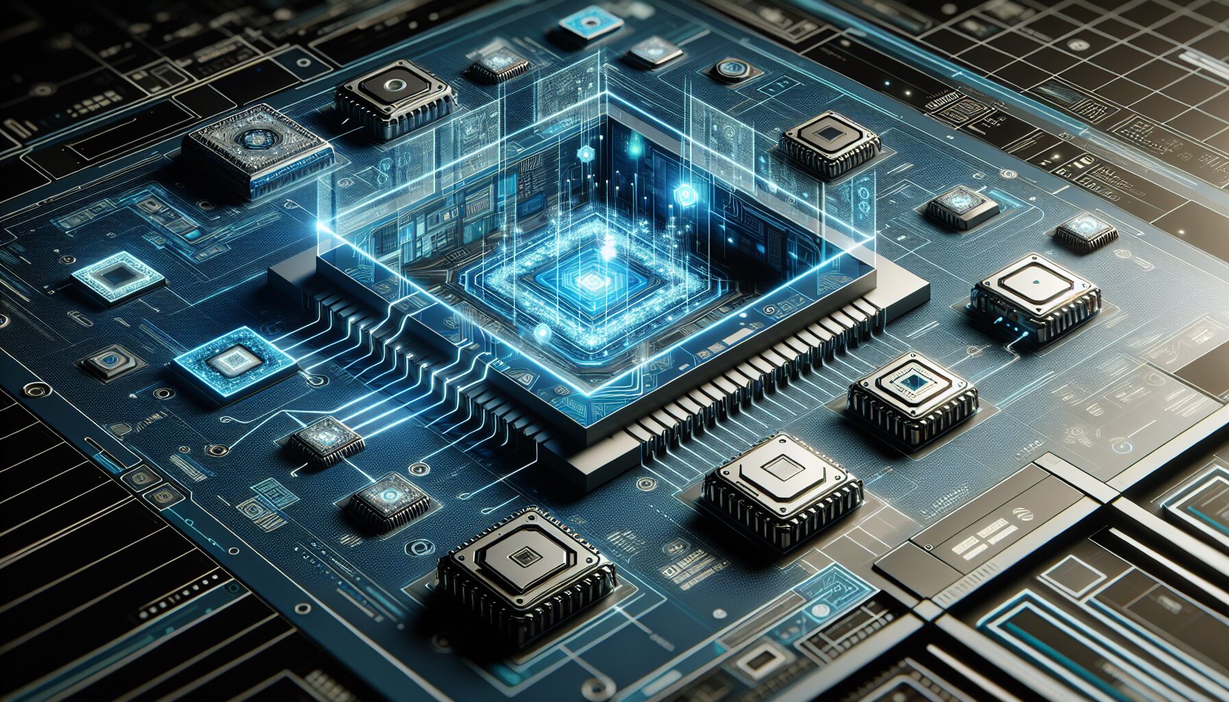 遊戲介面中的晶片配置畫面,展示多樣化晶片效果