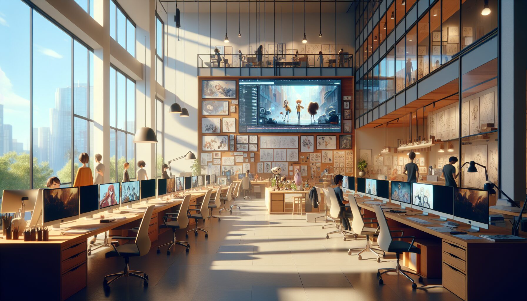 製作現場、團隊訪談與原畫板