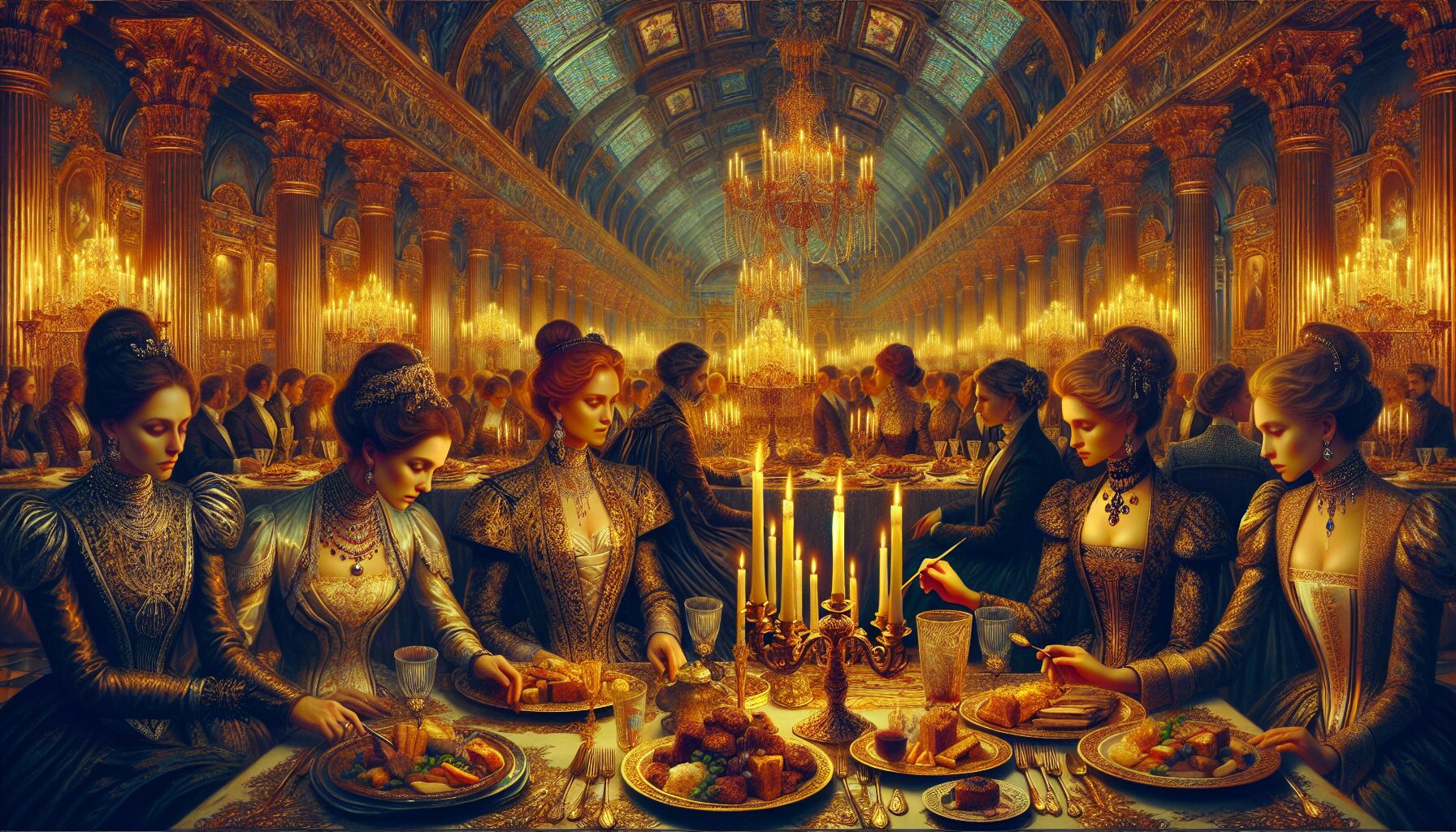 經典宅鬥小說女主角形象插畫