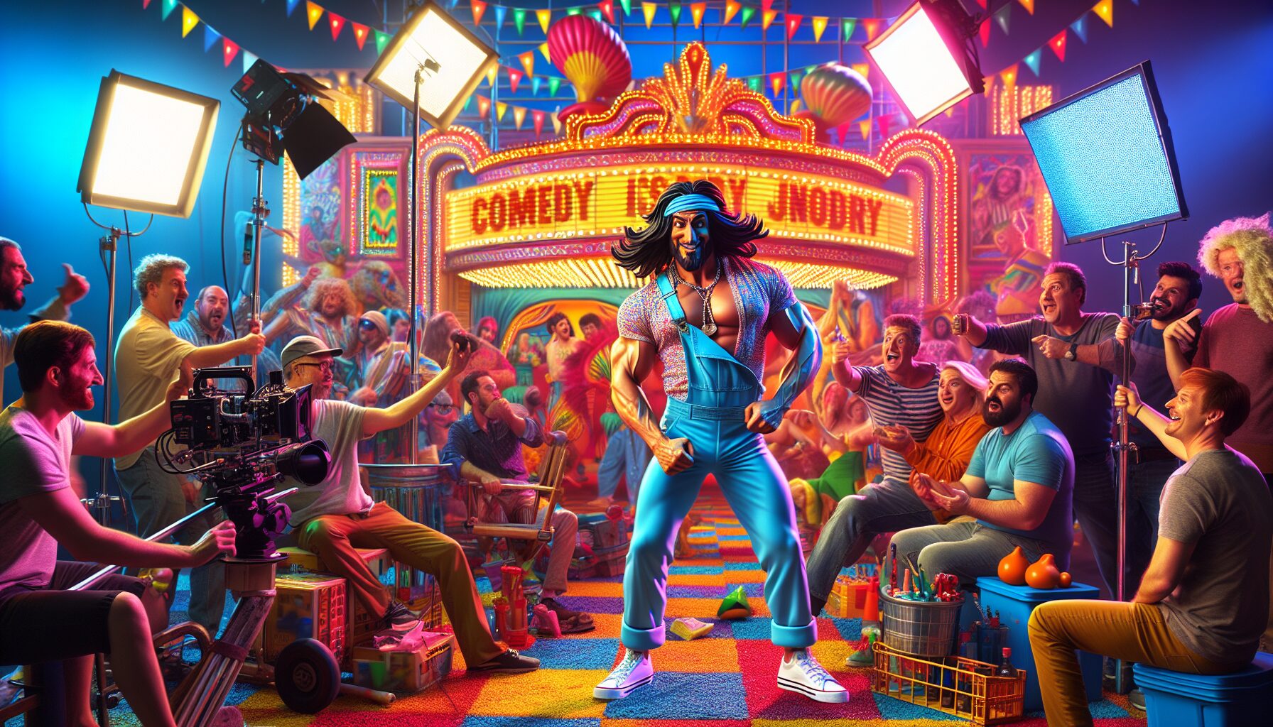 約翰·希南DC影集《和平使者》劇照，佩戴標誌性頭盔