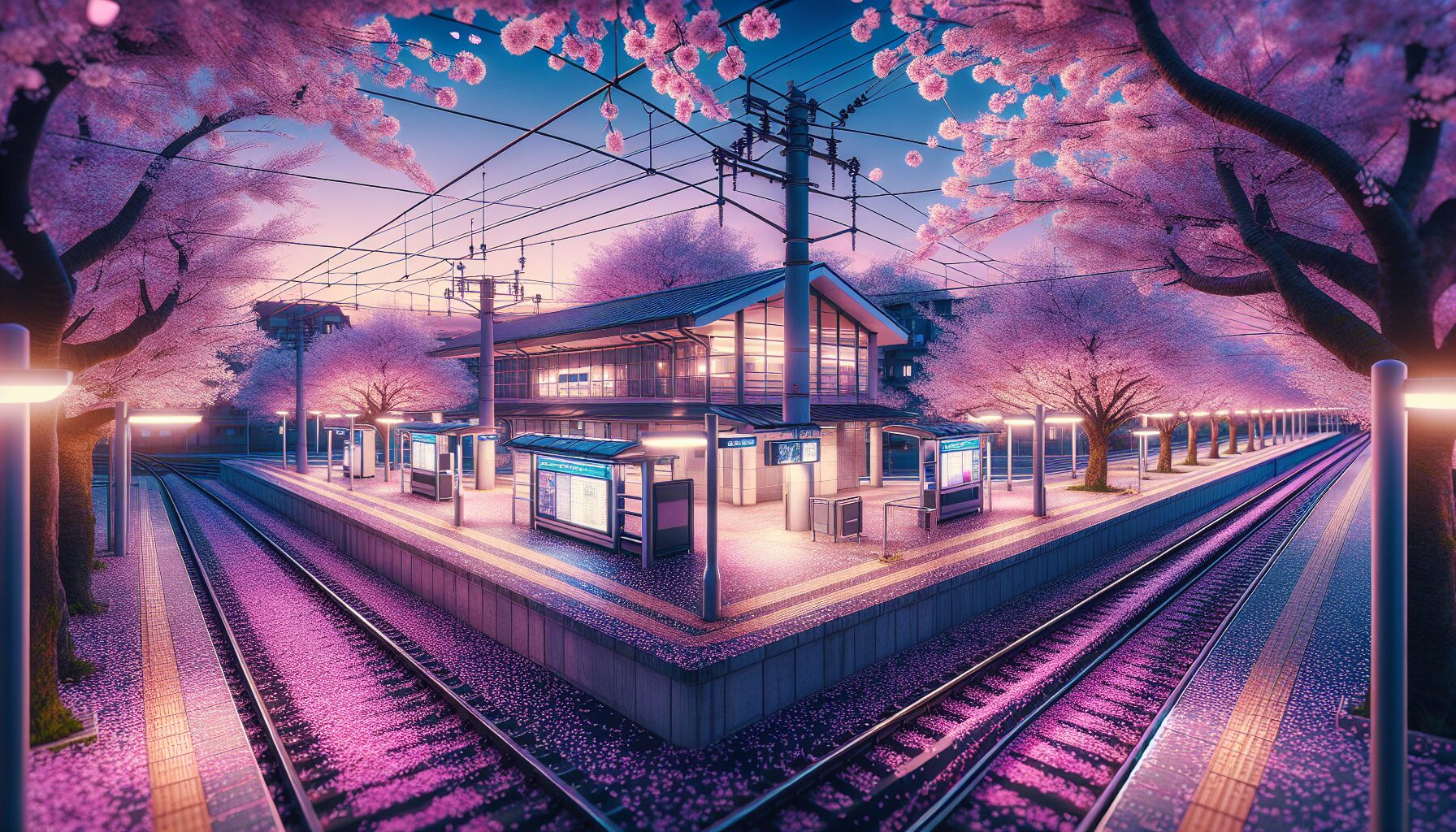 貴樹在雪中等待列車的場面