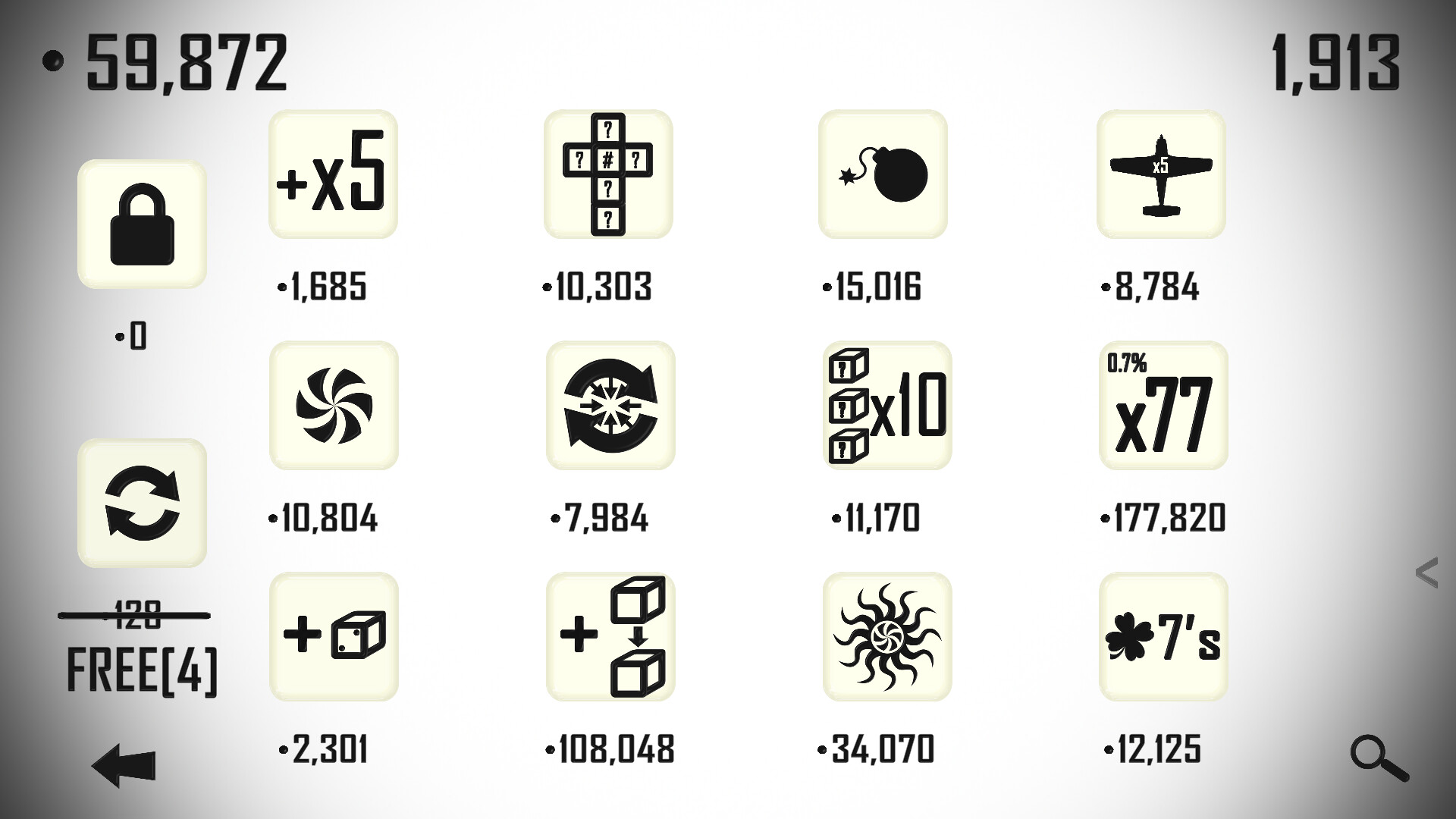 遊戲中的分數與進度顯示