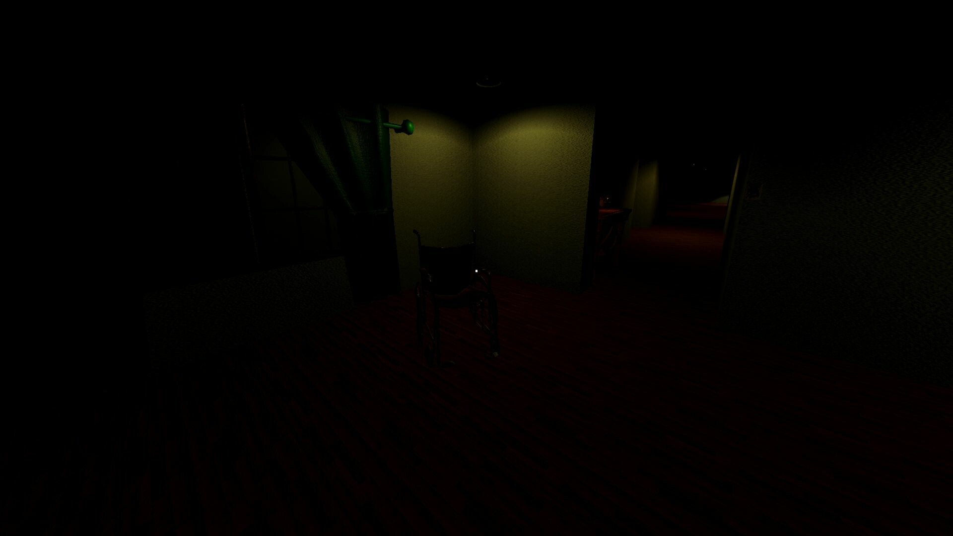 遊戲中陰森的走廊場景