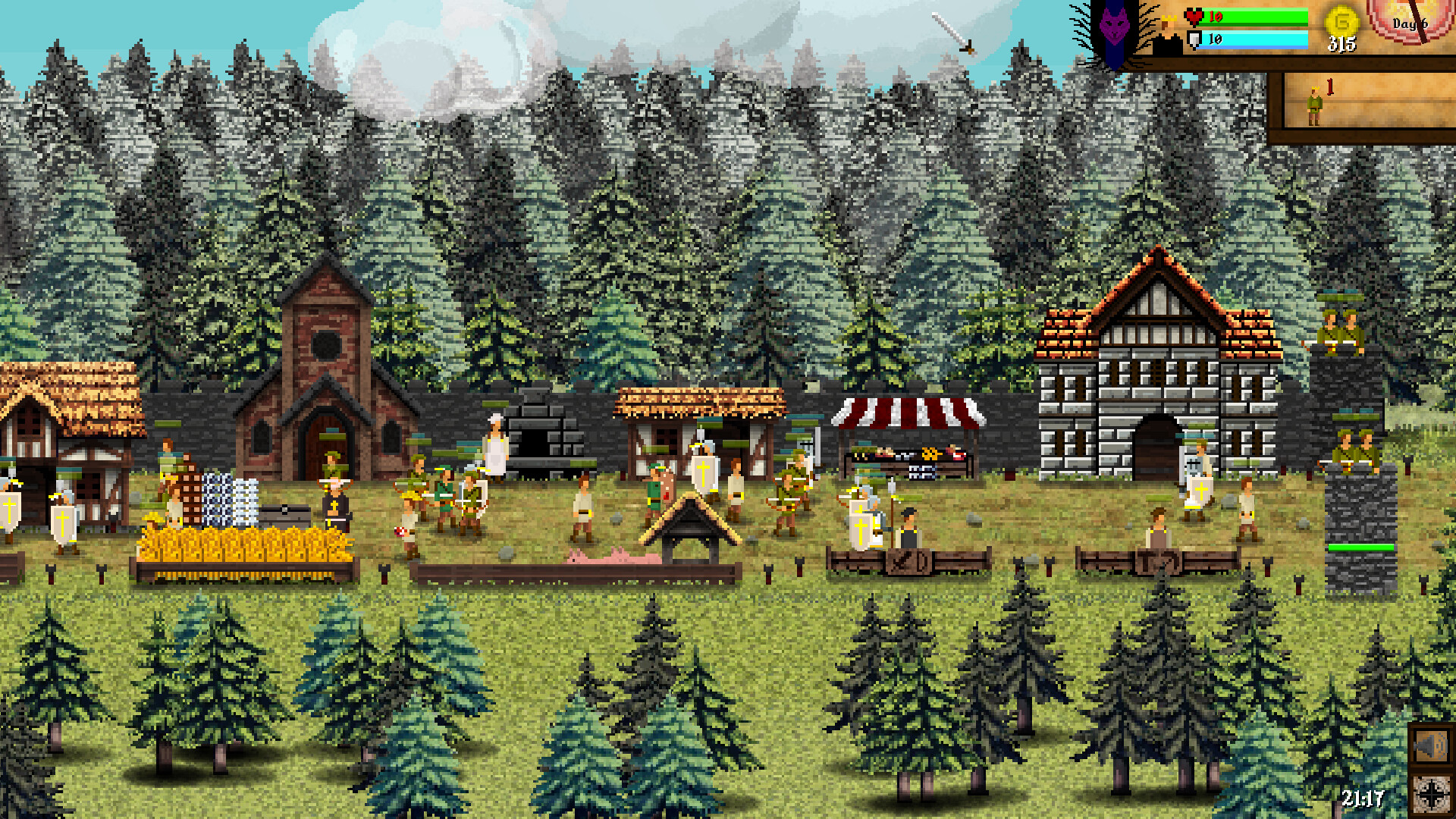 在夕陽下守衛您的城堡