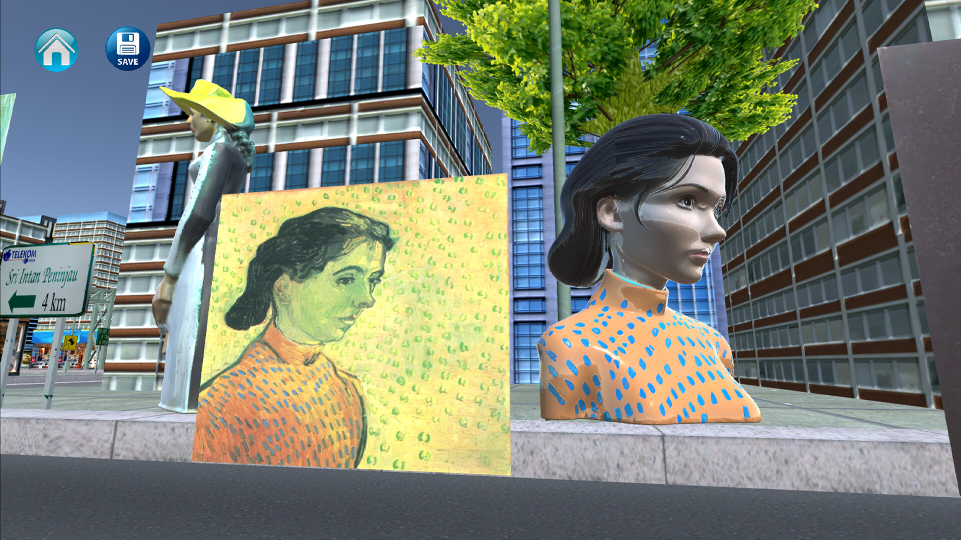 玩家可以在遊戲場景中自由探索