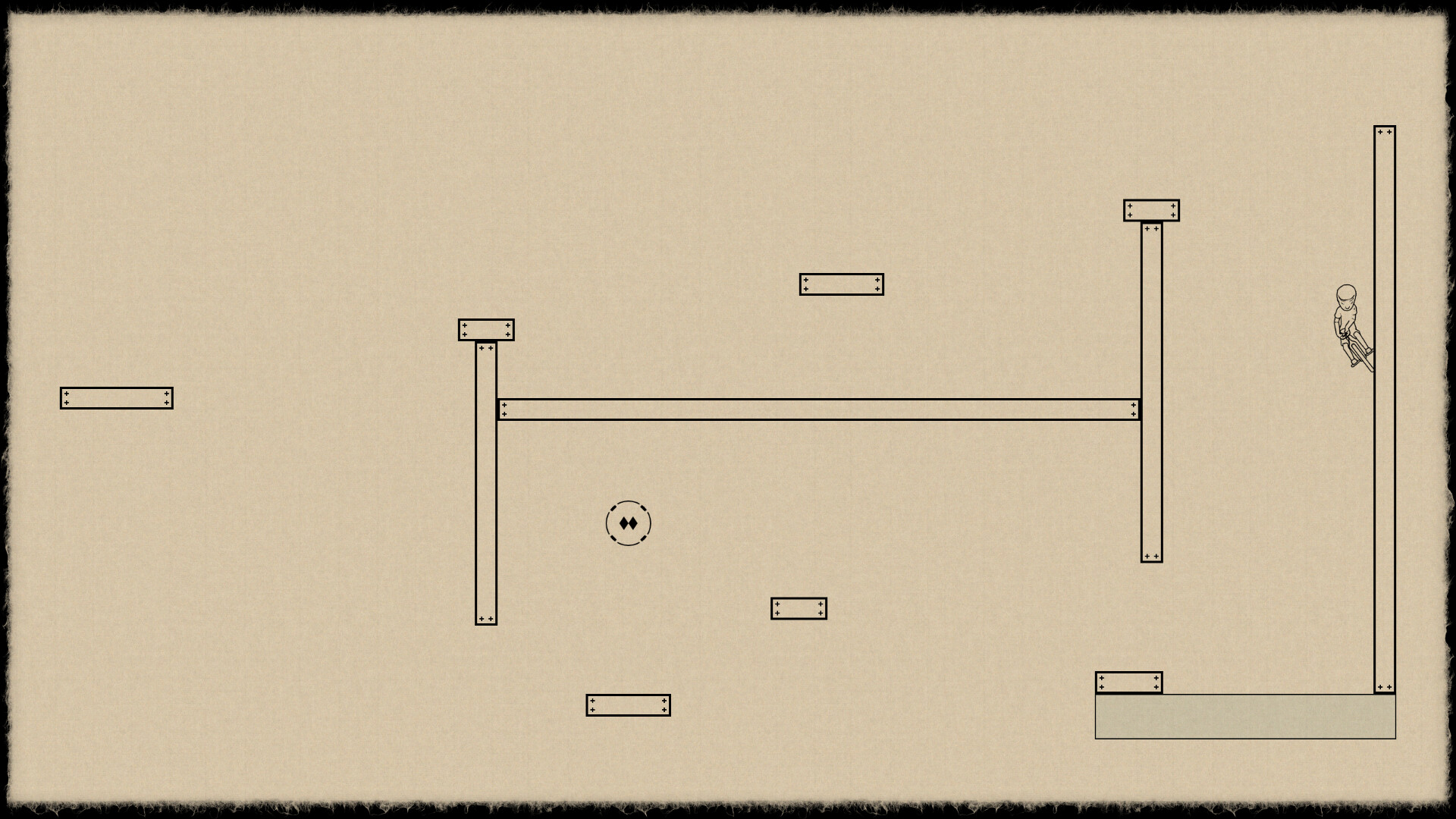 遊戲中的前視圖視角，考驗玩家的精準度