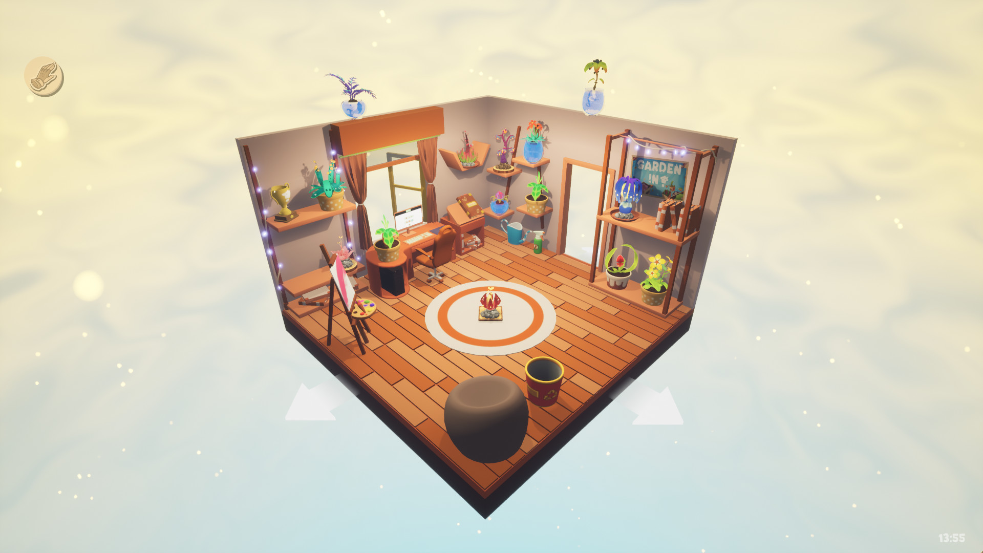 遊戲開始於簡單的選盆、填土與播種