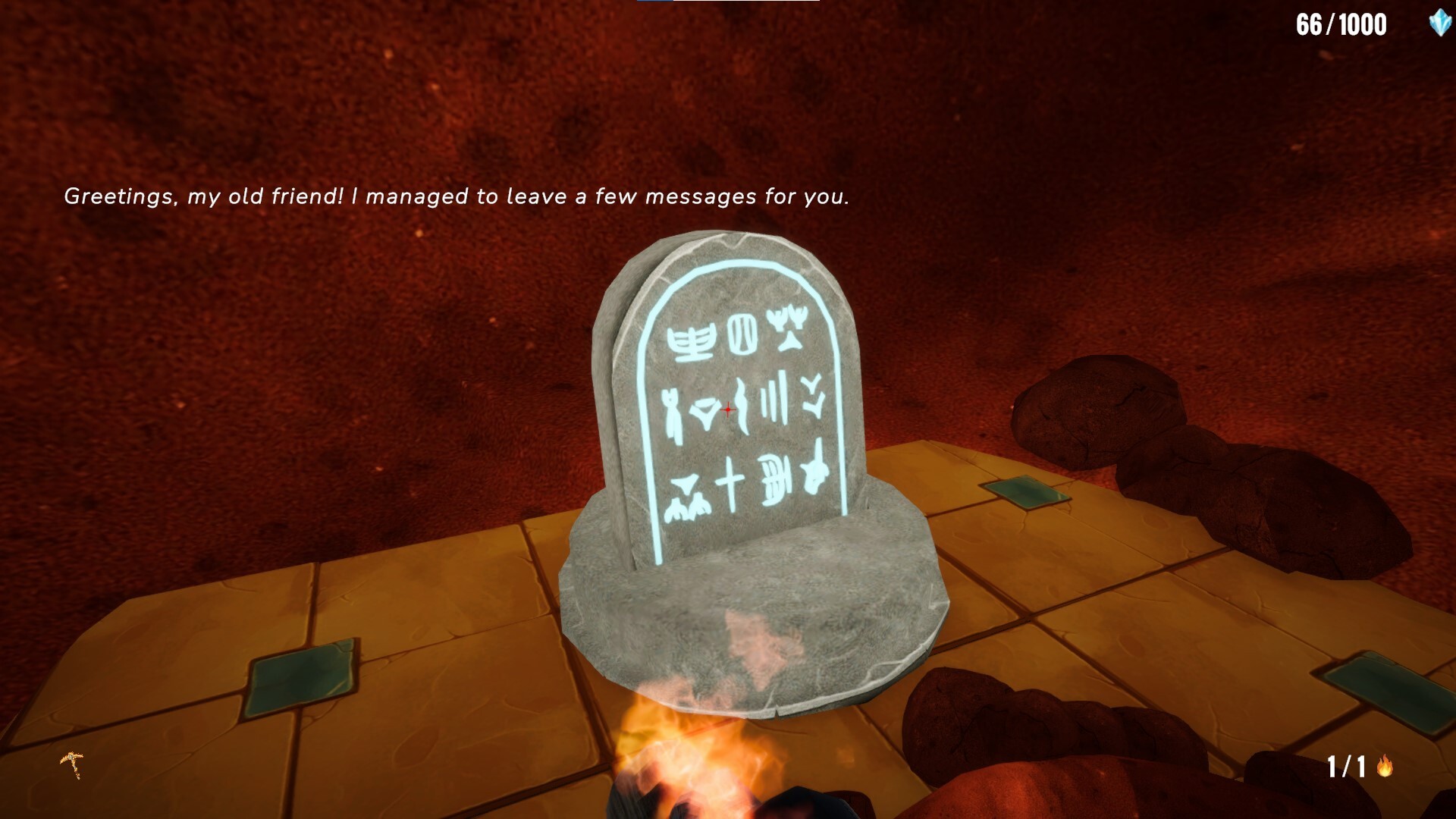 深邃的冰窟場景，充滿未知與孤寂感。