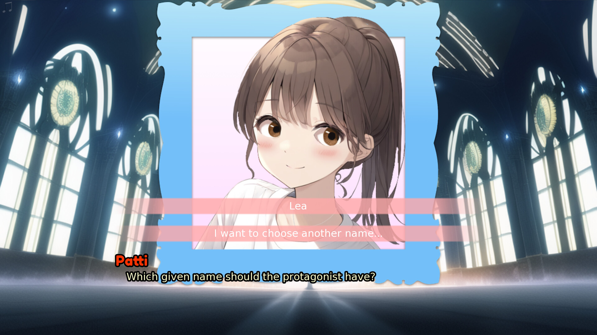 遊戲中的一個場景,角色們在營地中互動。