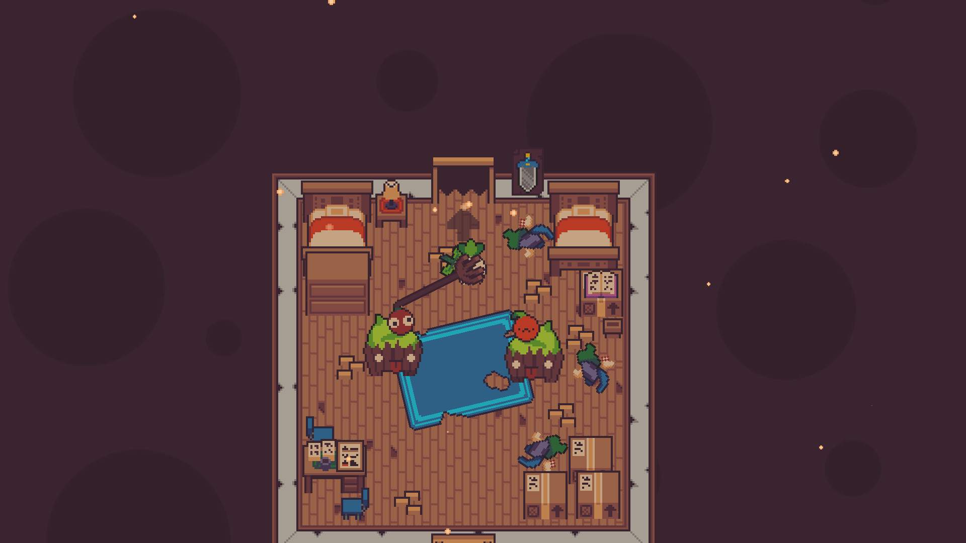 遊戲中充滿各種古怪有趣的蔬菜水果角色