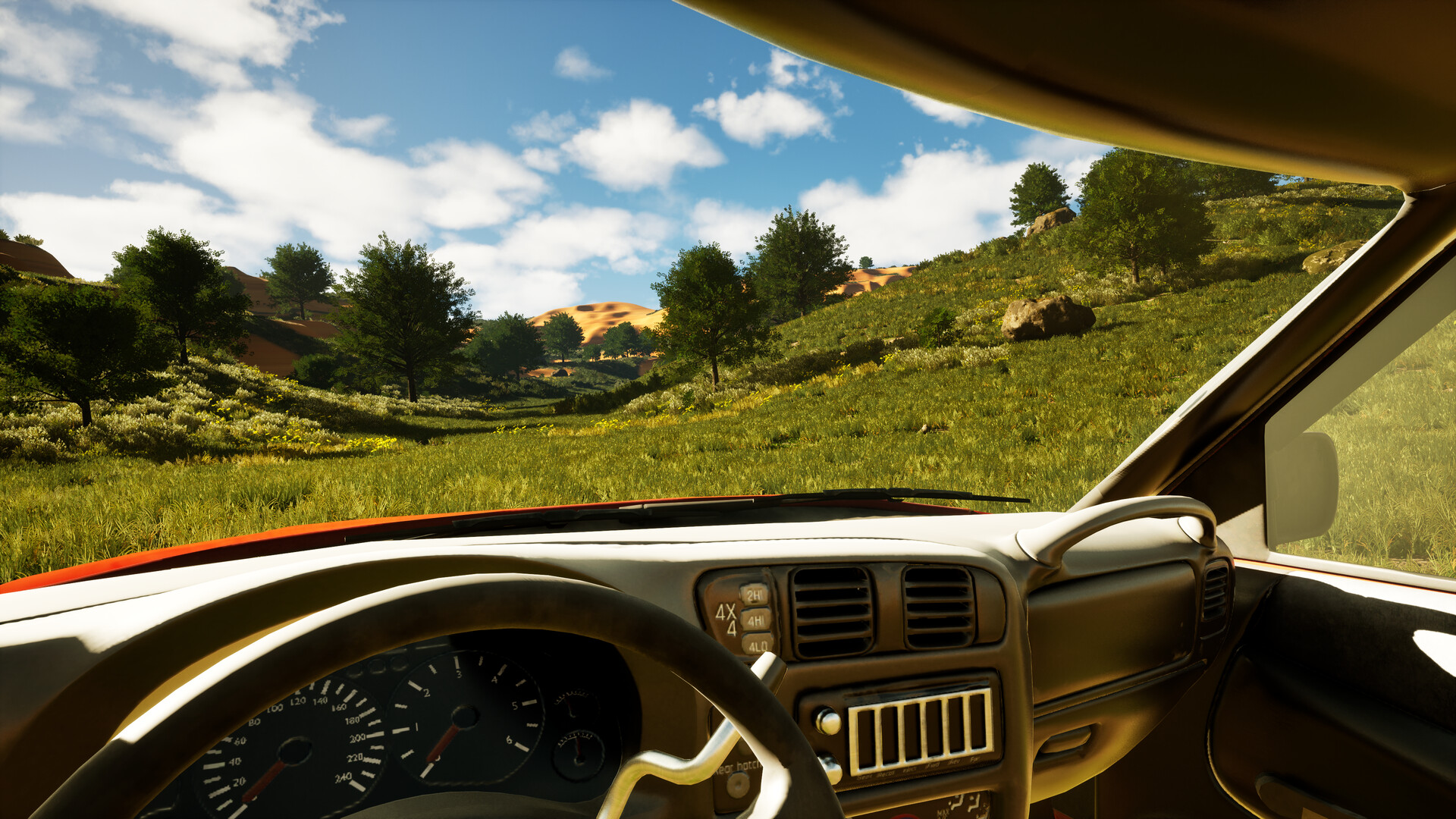 遊戲場景展示了細緻的光影效果和自然環境。