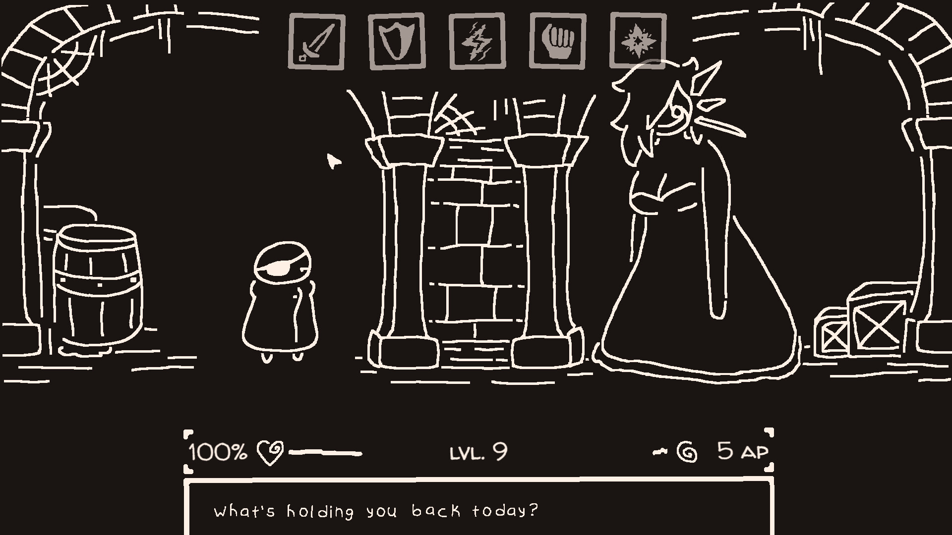 遊戲標題畫面或主要選單。