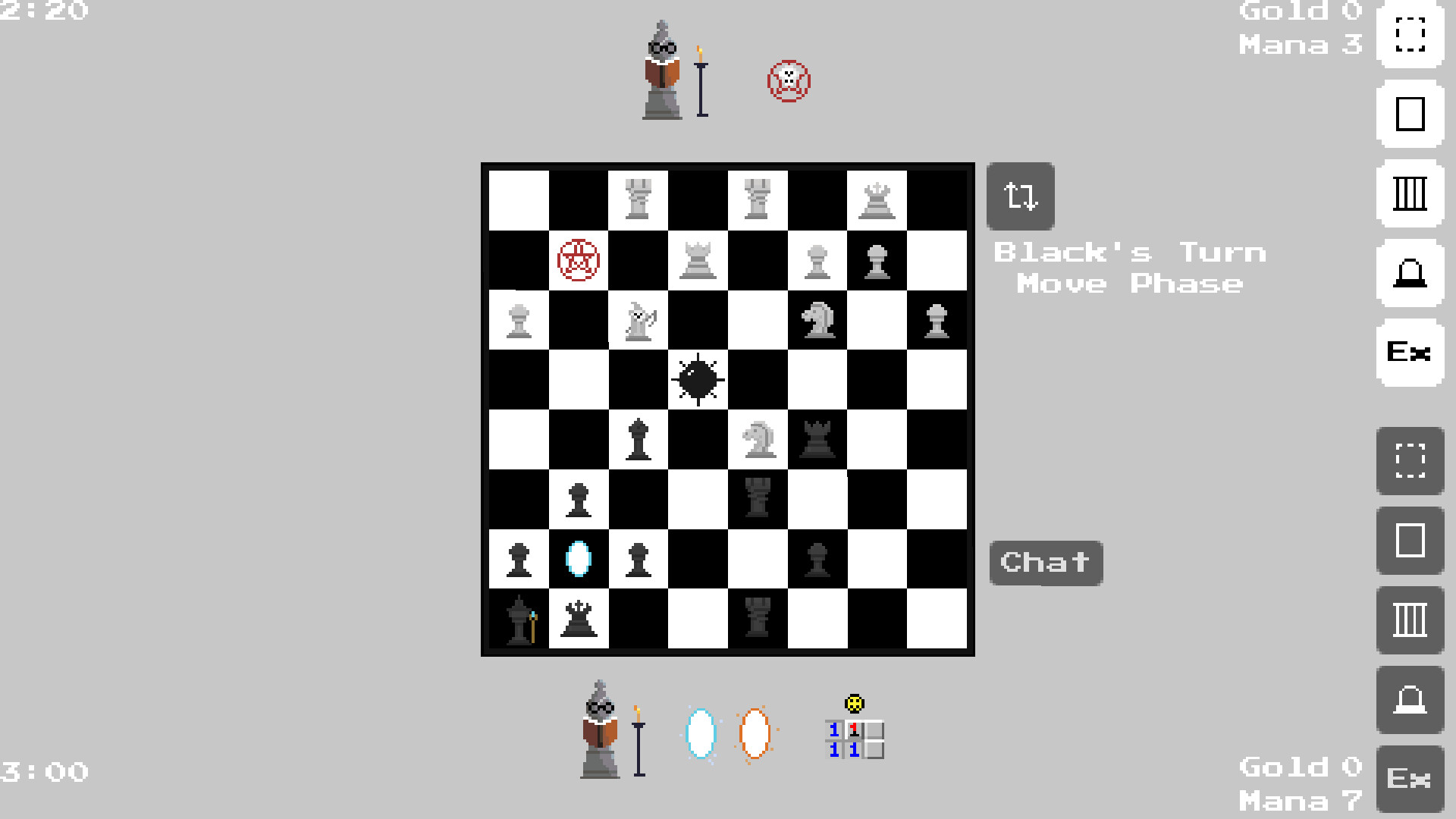 遊戲中的卡牌效果展示