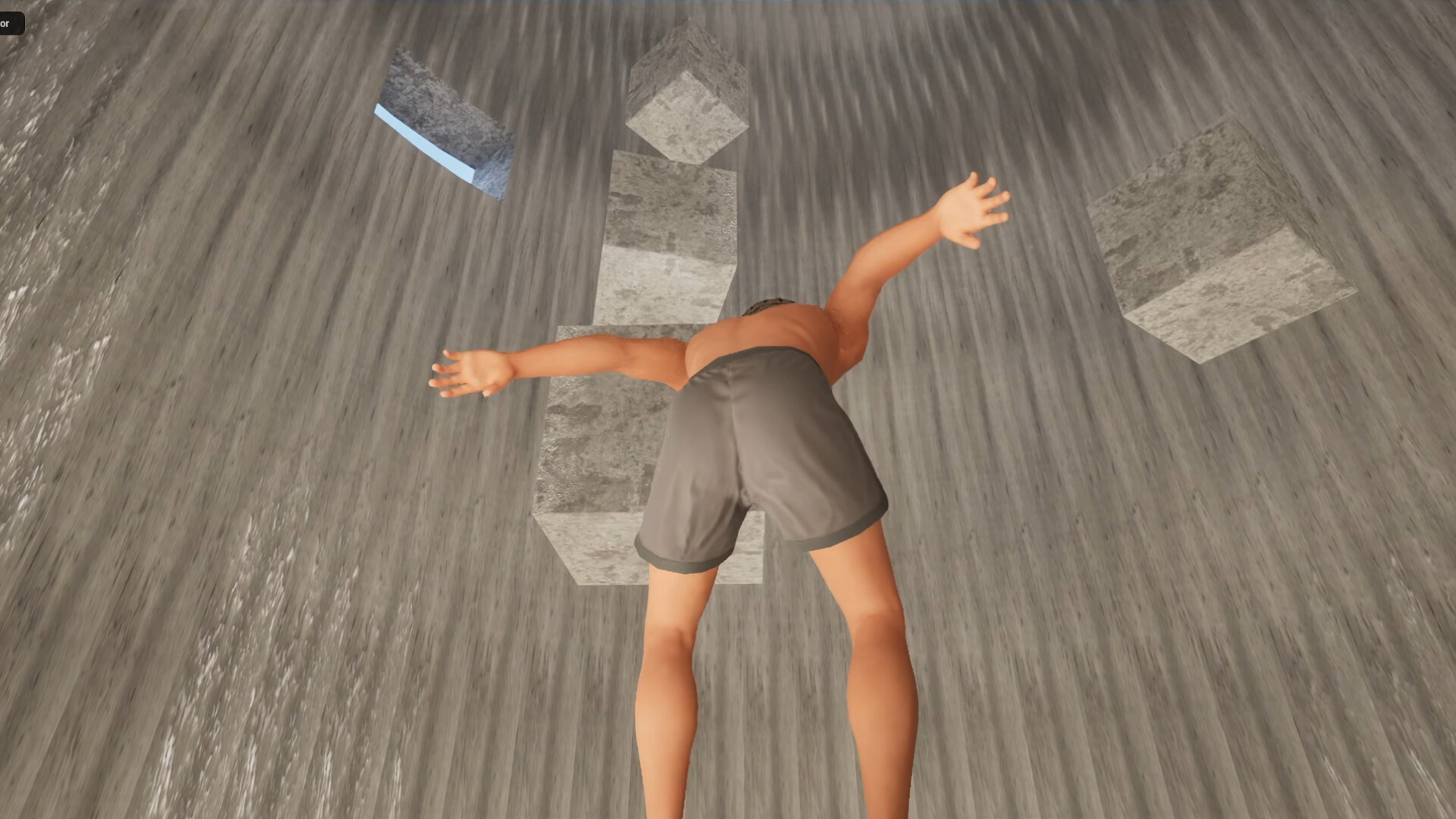 一個看起來像是終點或高處的平台，充滿成就感