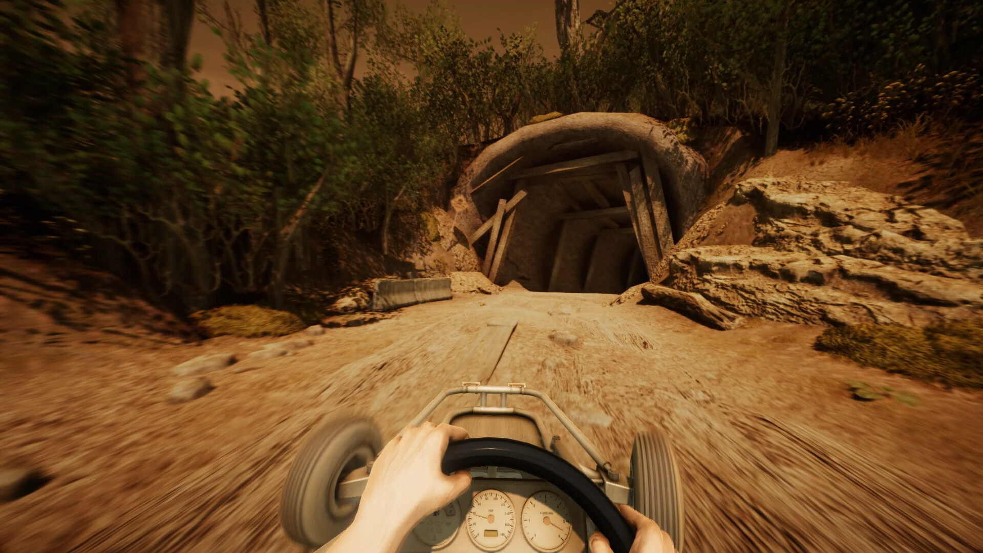 遊戲中的廢棄車輛是探索廣大世界的重要工具