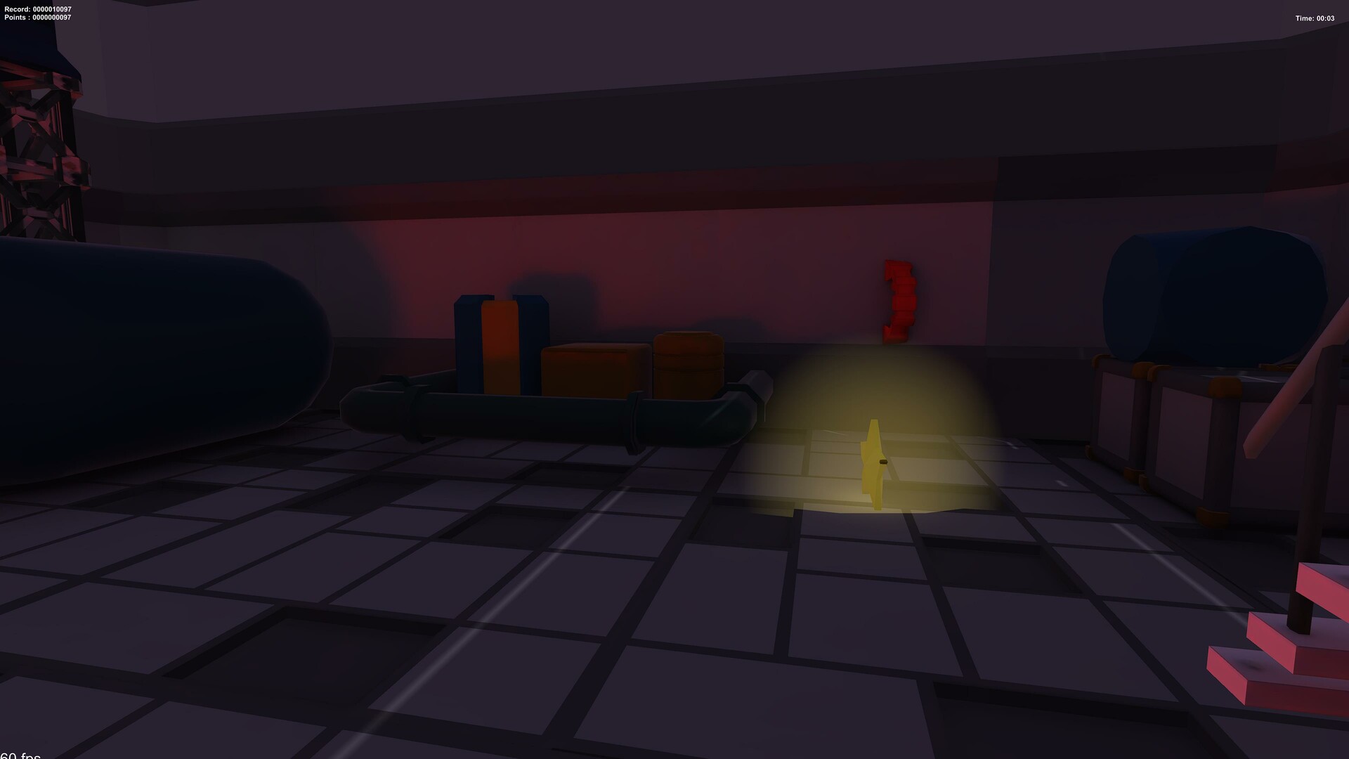 遊戲場景採用極簡風格設計