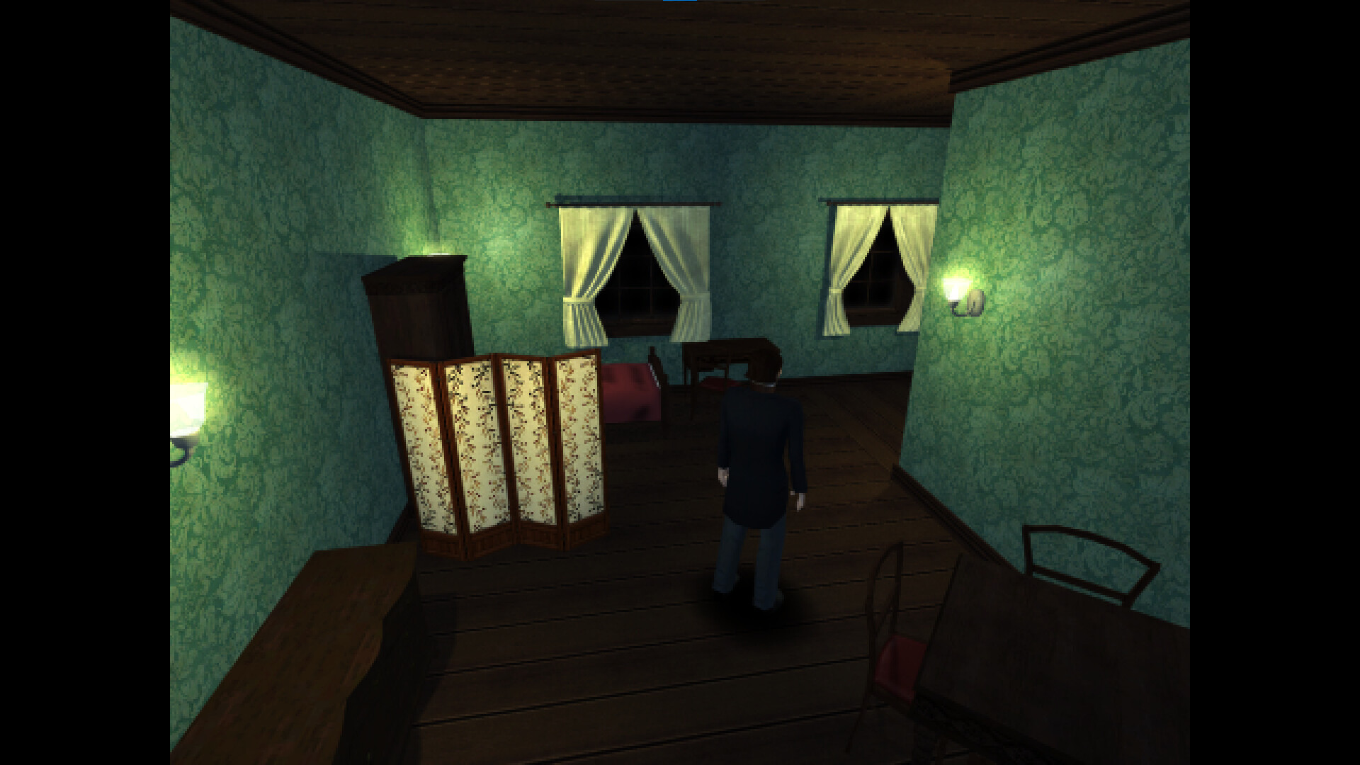 遊戲中另一個充滿神秘氛圍的走廊