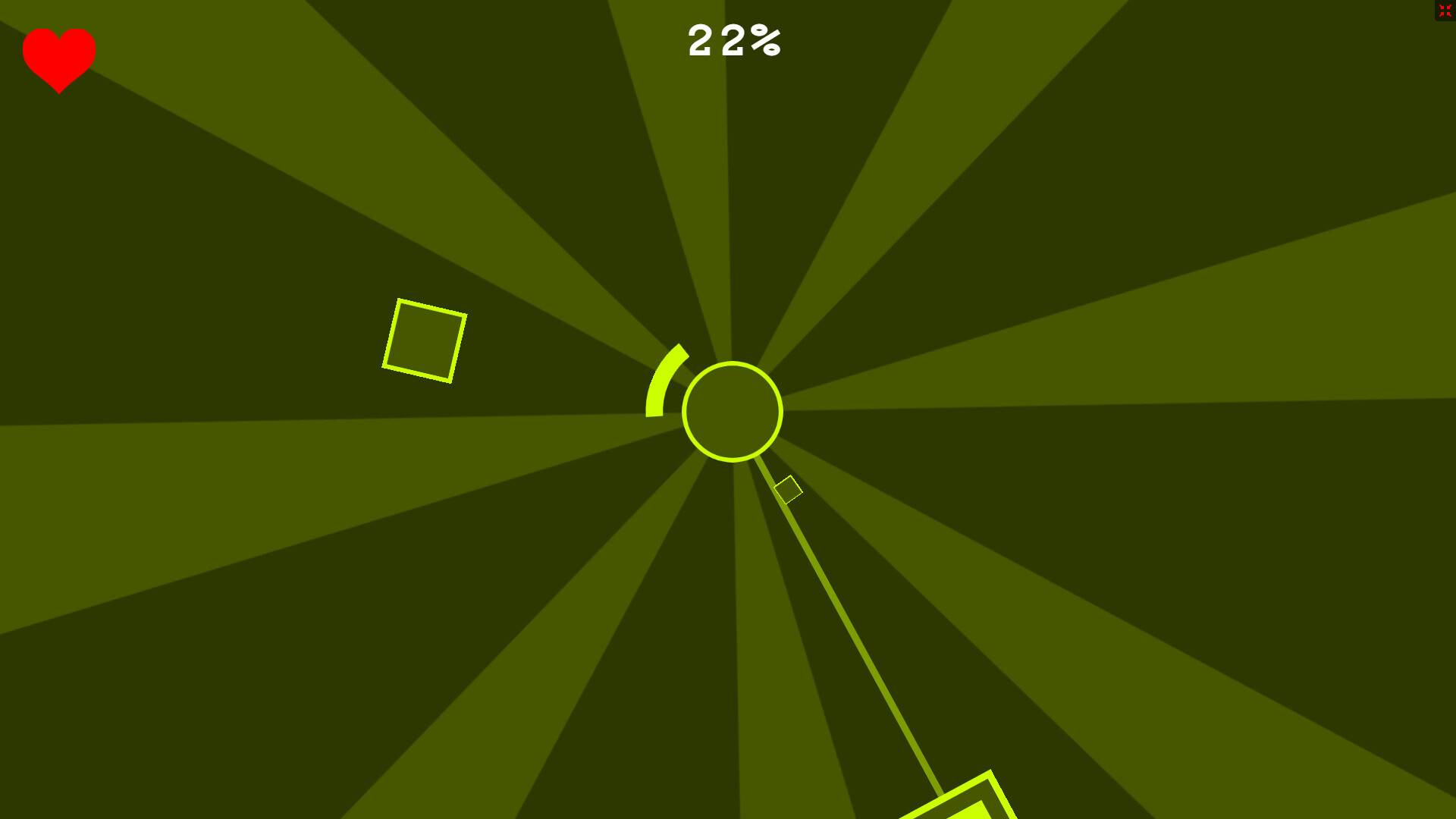 遊戲中充滿活力的幾何圖形與迷幻的視覺效果。