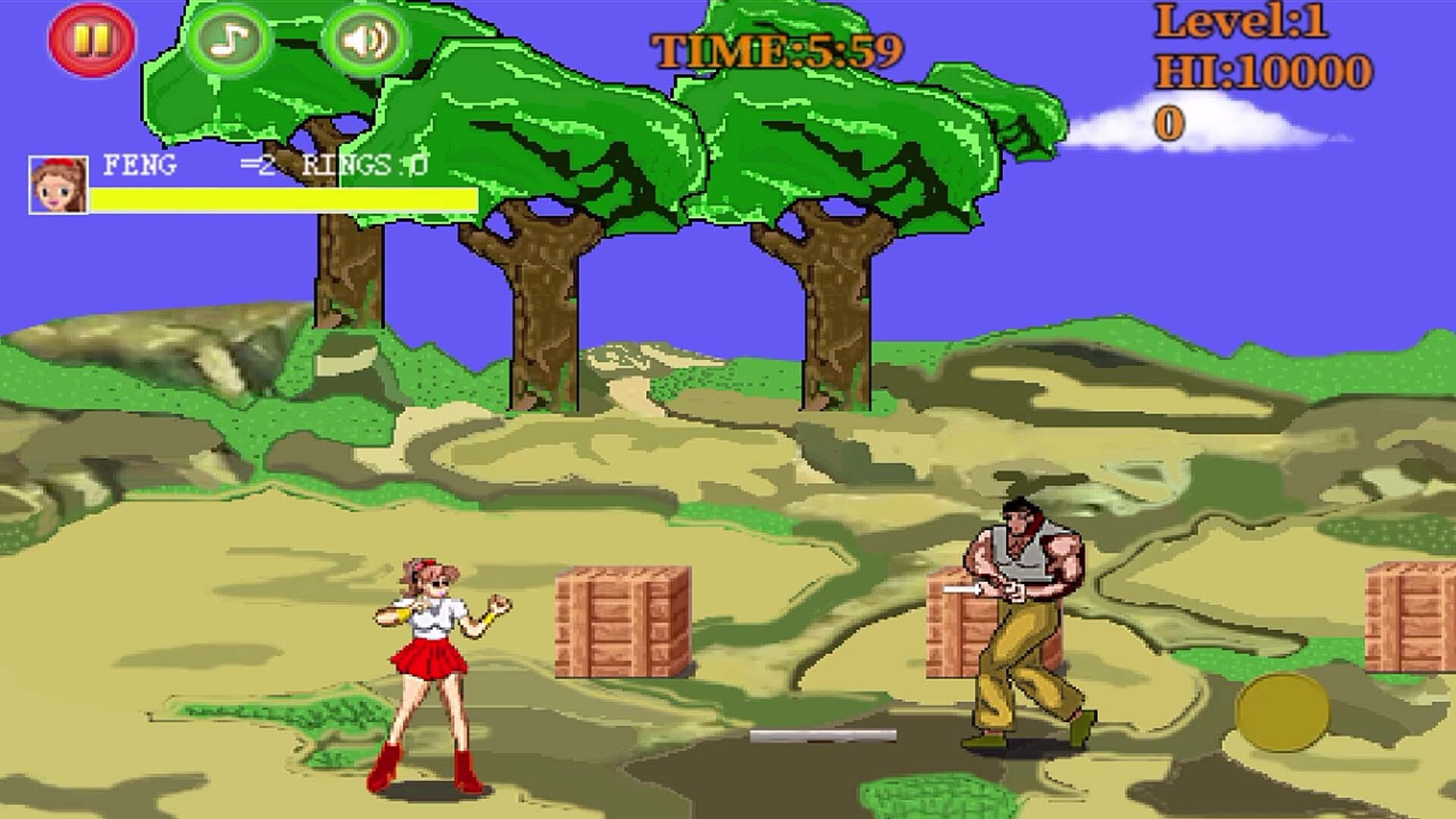 主角在城市街頭與敵人展開激烈對戰。