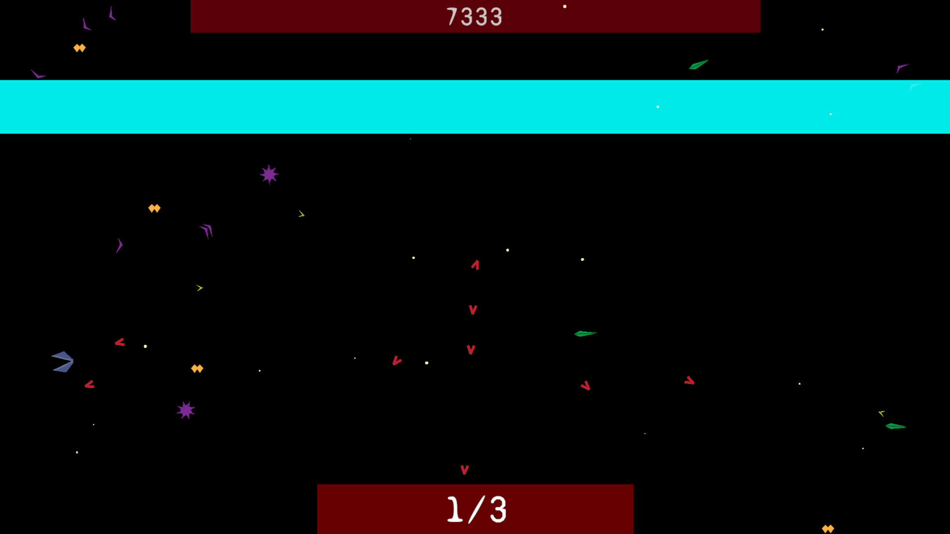 遊戲中密集的彈幕，考驗玩家的反應能力