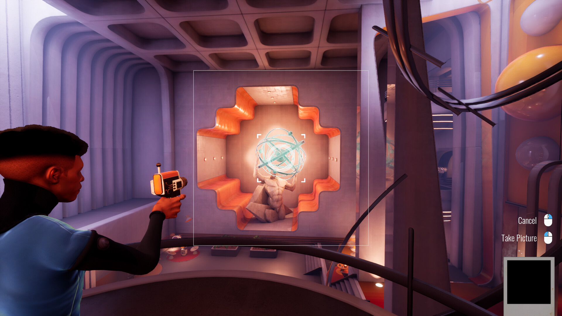 遊戲中的場景設計充滿復古科技感