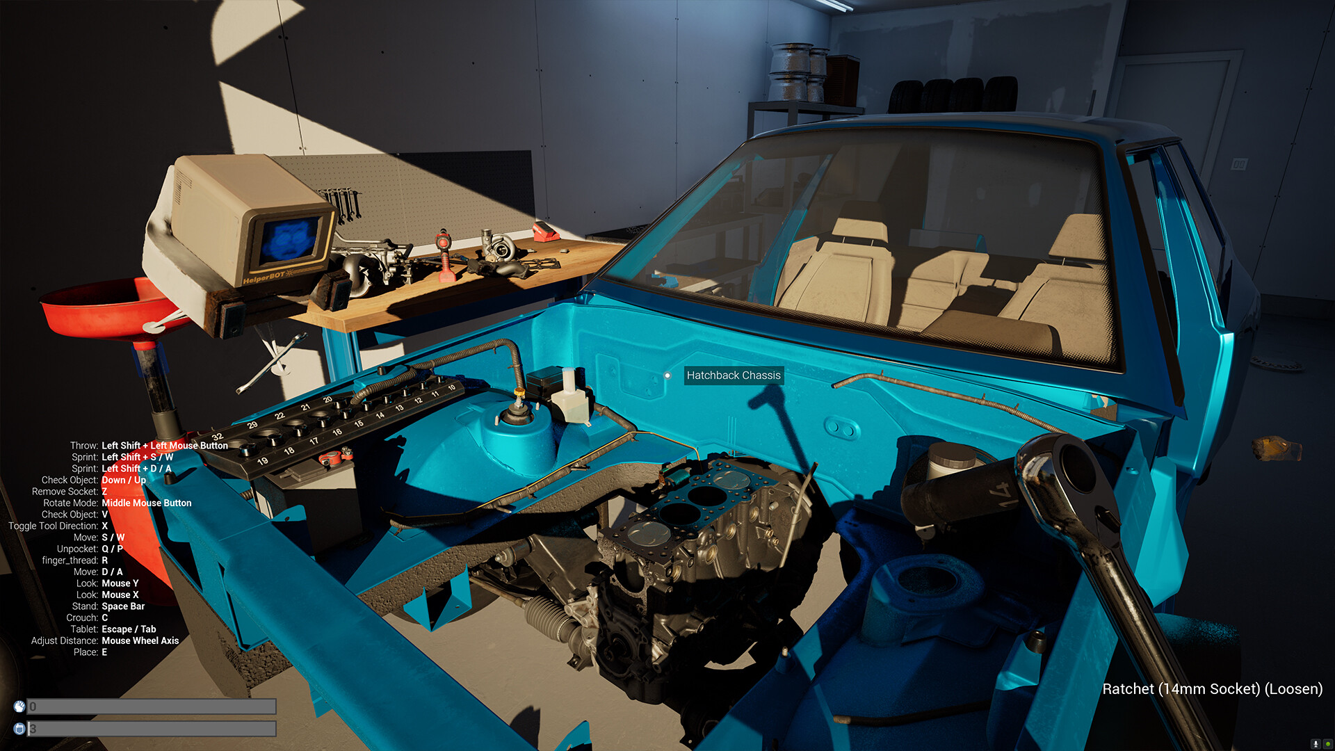 遊戲中精細的引擎零件