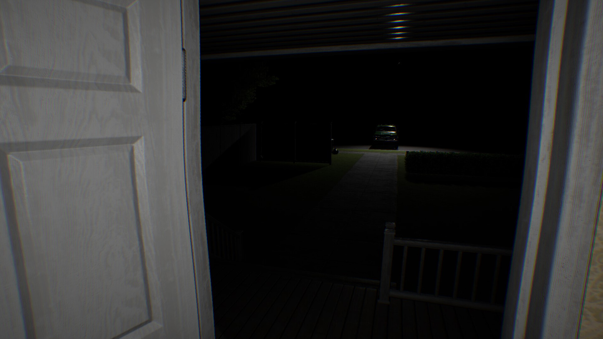 遊戲中的臥室場景，這是玩家每次重新開始的地方。