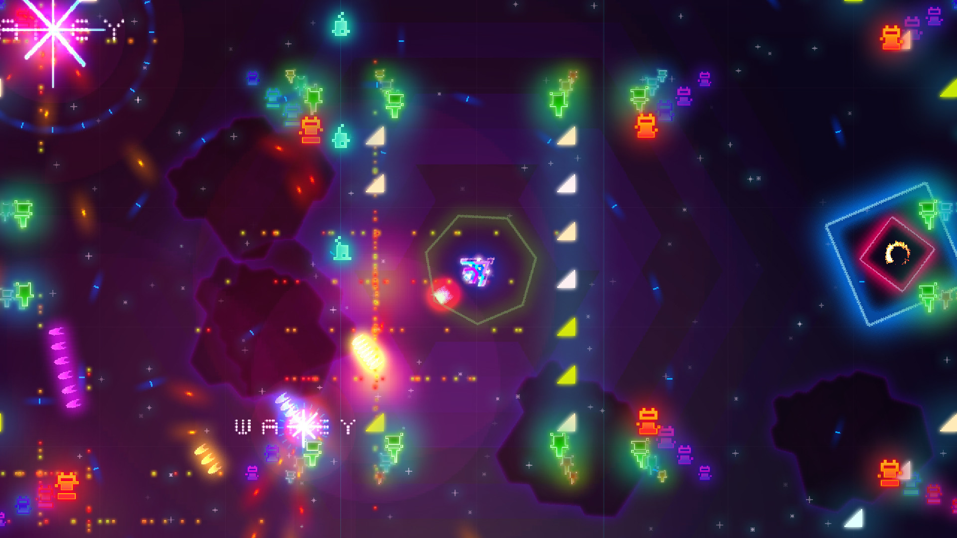 遊戲中充滿挑戰的彈幕