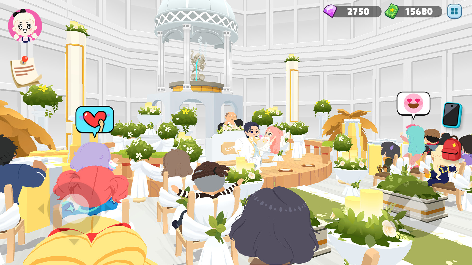 遊戲中的派對場景