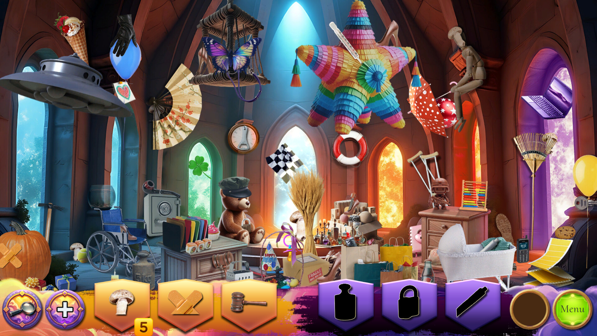 遊戲中的卡牌戰鬥畫面