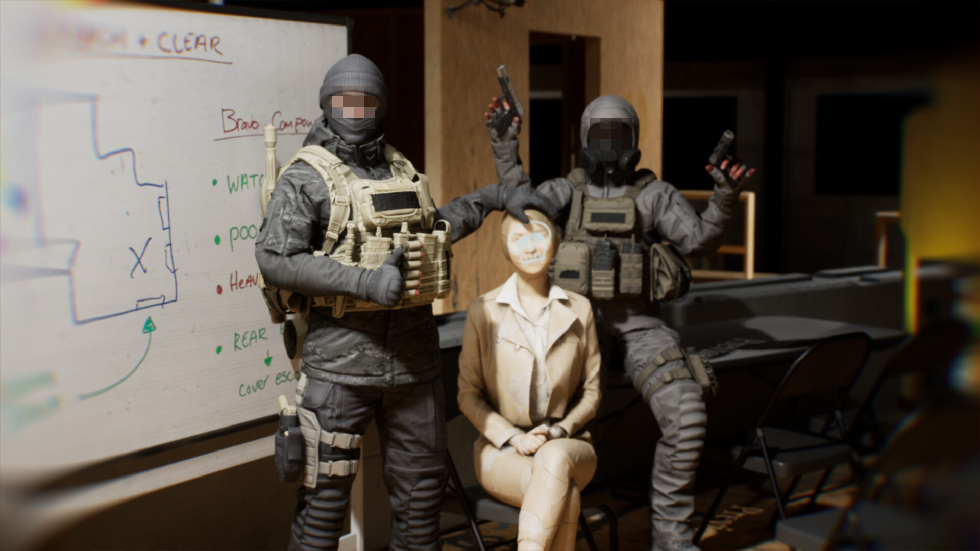 遊戲中的戶外森林場景