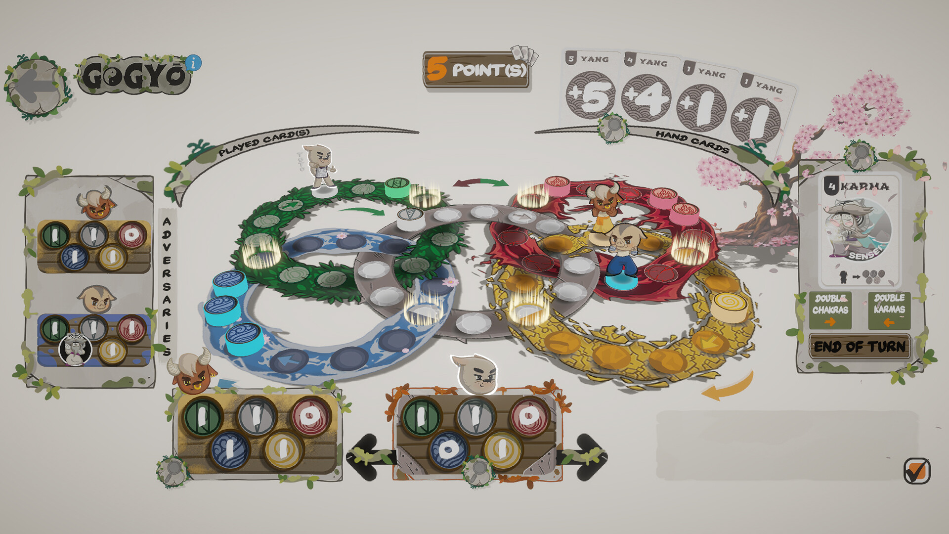 充滿東方風格的遊戲場景