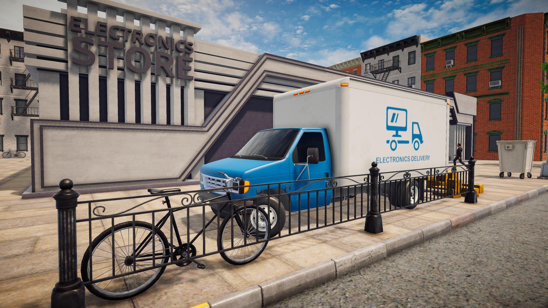 遊戲中商店的外部視圖,展示了現代化的設計