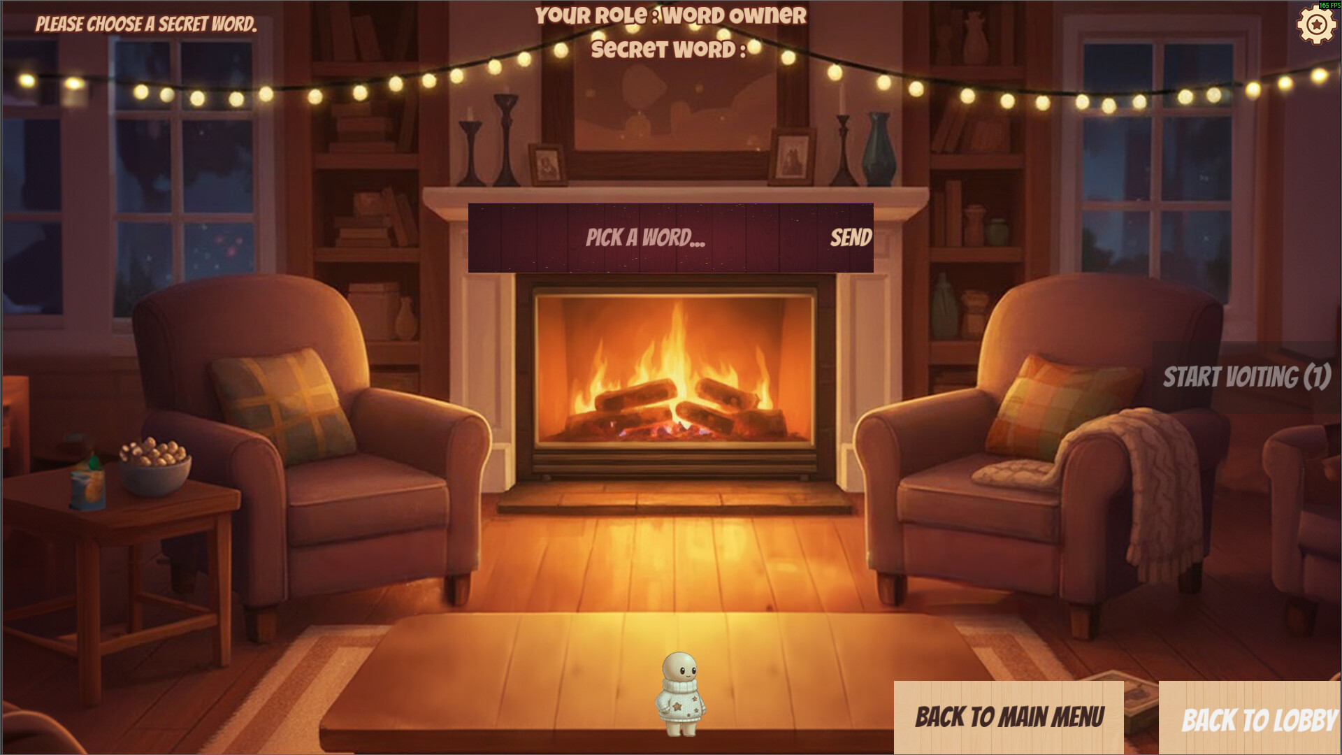 玩家們圍繞著營火，準備開始一場鬥智的文字遊戲