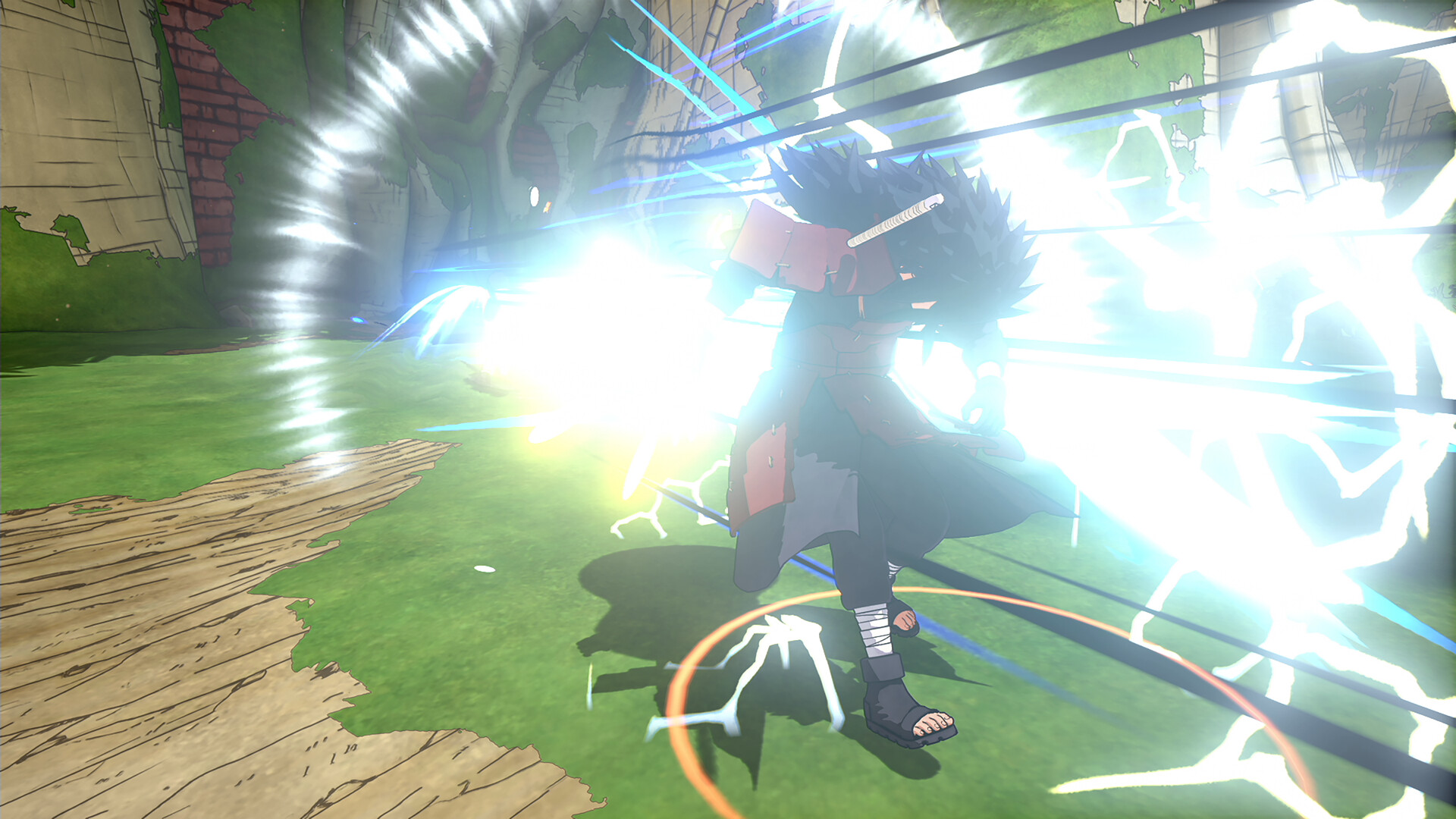 多人混戰中的飛雷神斬擊